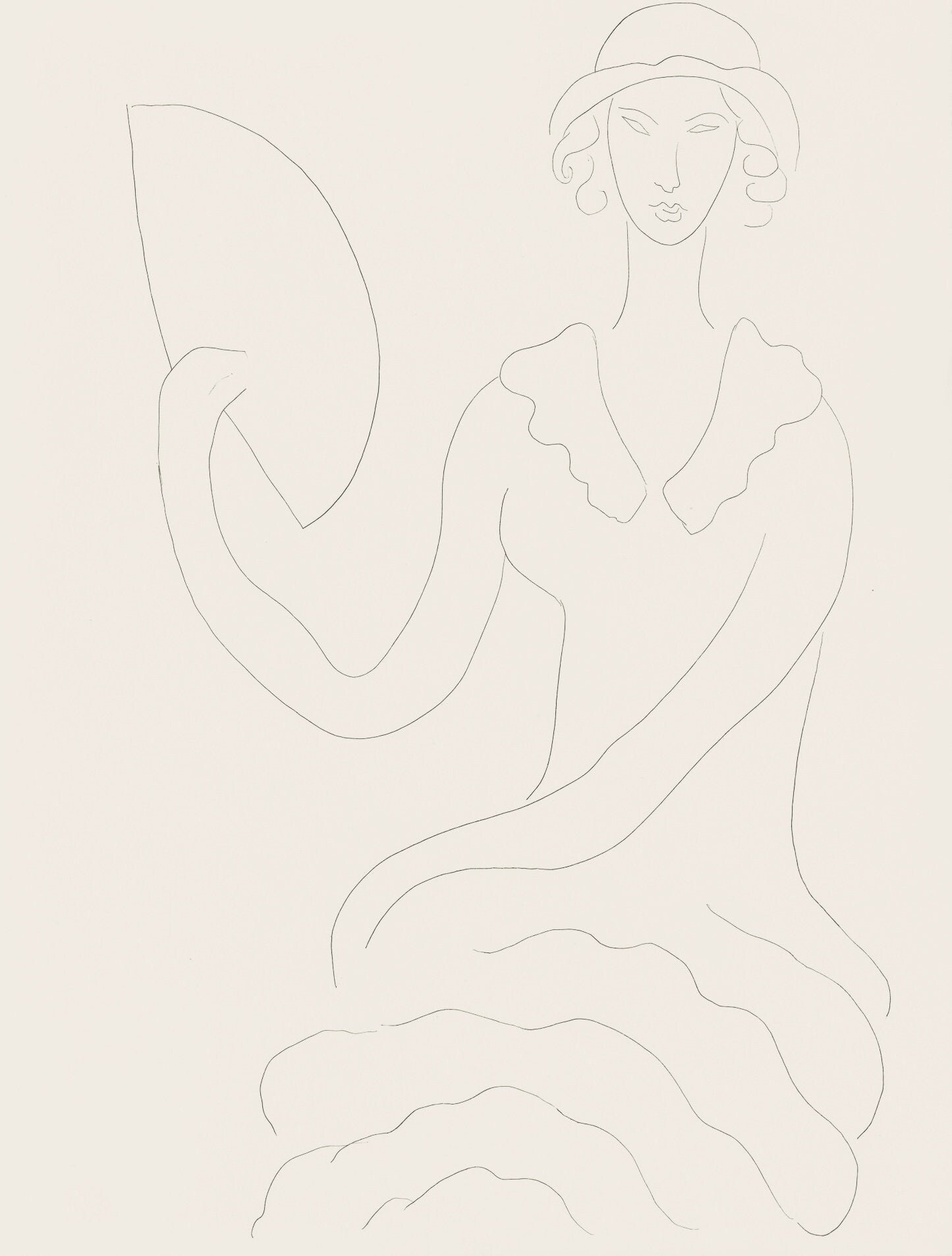 Henri Matisse, Eventail de Madame Mallarmé (Madame Mallarmé's Fan), Poésies, Limited Edition Lithograph