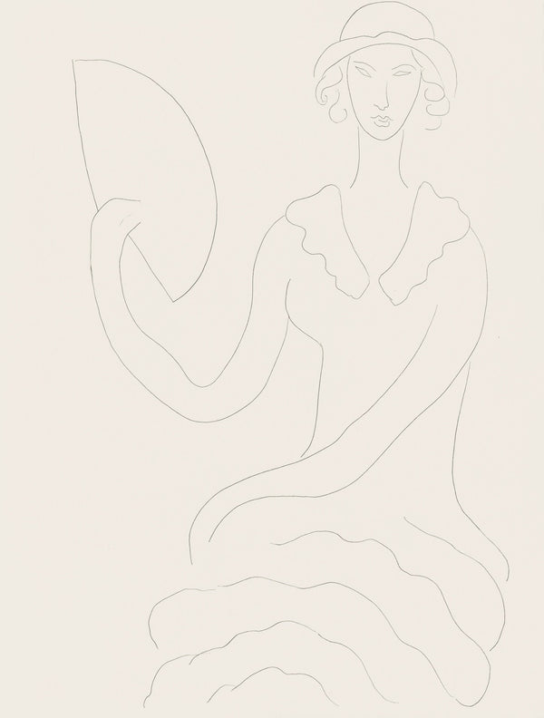 Henri Matisse, Eventail de Madame Mallarmé (Madame Mallarmé's Fan), Poésies, Limited Edition Lithograph