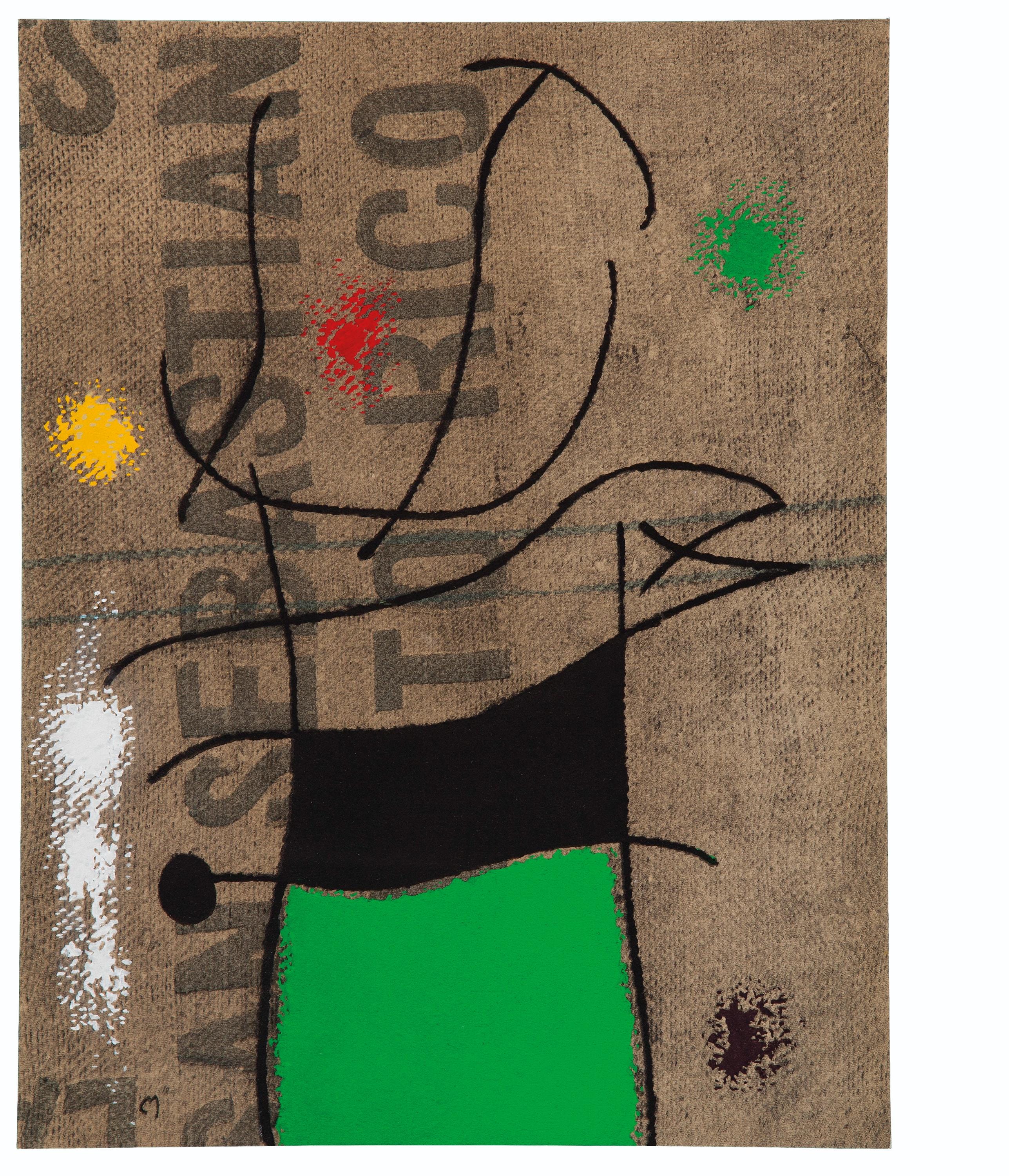 Joan Miró, Composition (Cramer 69; Dupin 292; Mourlot 286-294), Miró 1959-1960, Limited Edition Lithograph