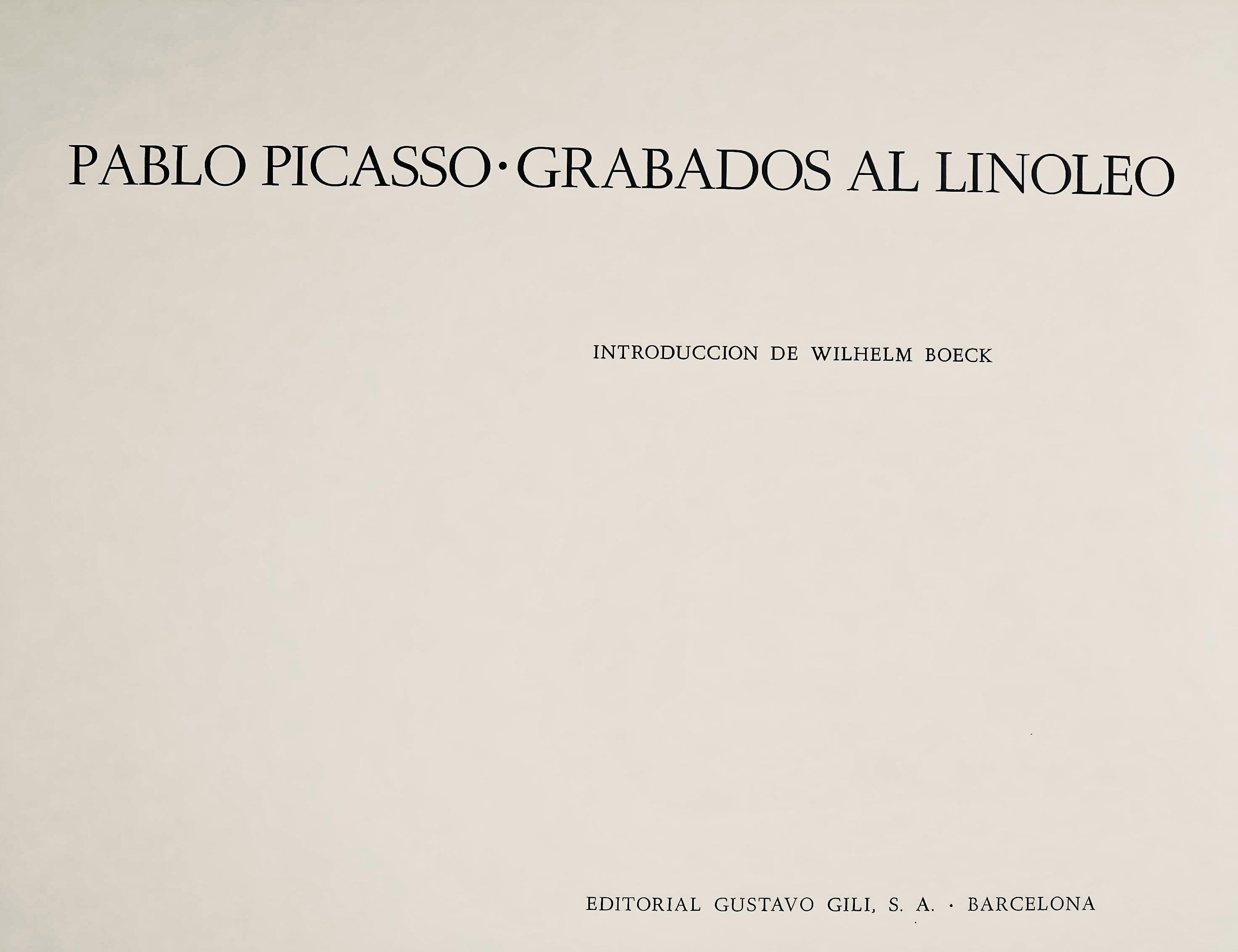 Pablo Picasso, Plant with Little Bulls (Orozco 214), Grabados al linóleo, Limited Edition Linocut