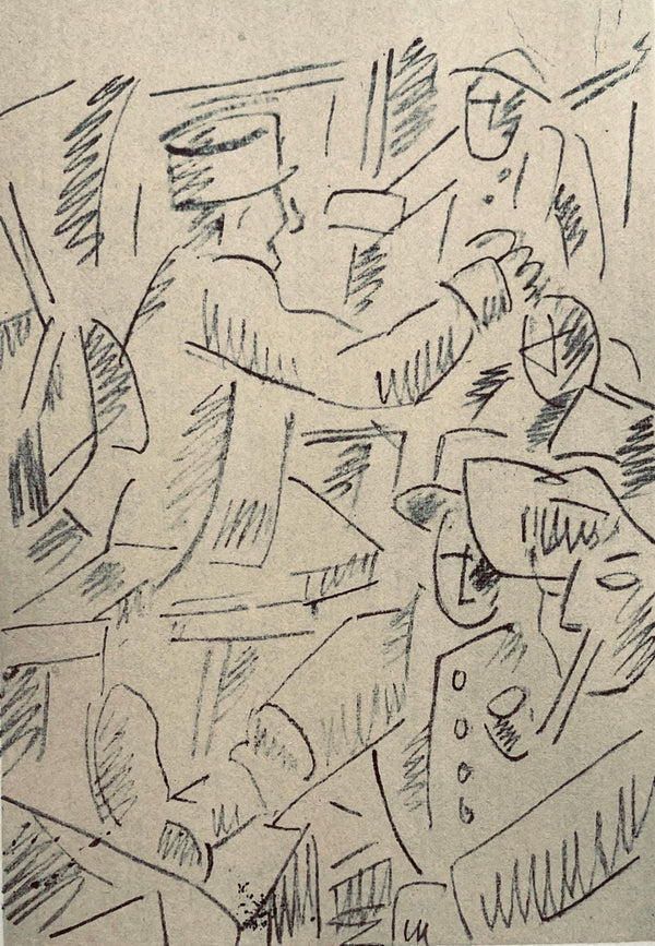 Fernand Léger, Soldats Jouant Aux Cartes, Fernand Léger, Dessins de Guerre, Limited Edition Lithograph