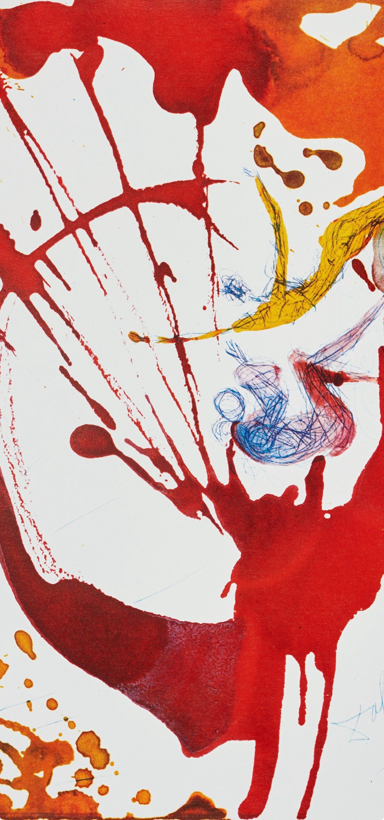 Salvador Dali, Composition (Michler/Löpsinger 1600; Field 69-3), Biblia Sacra, Limited Edition Lithograph