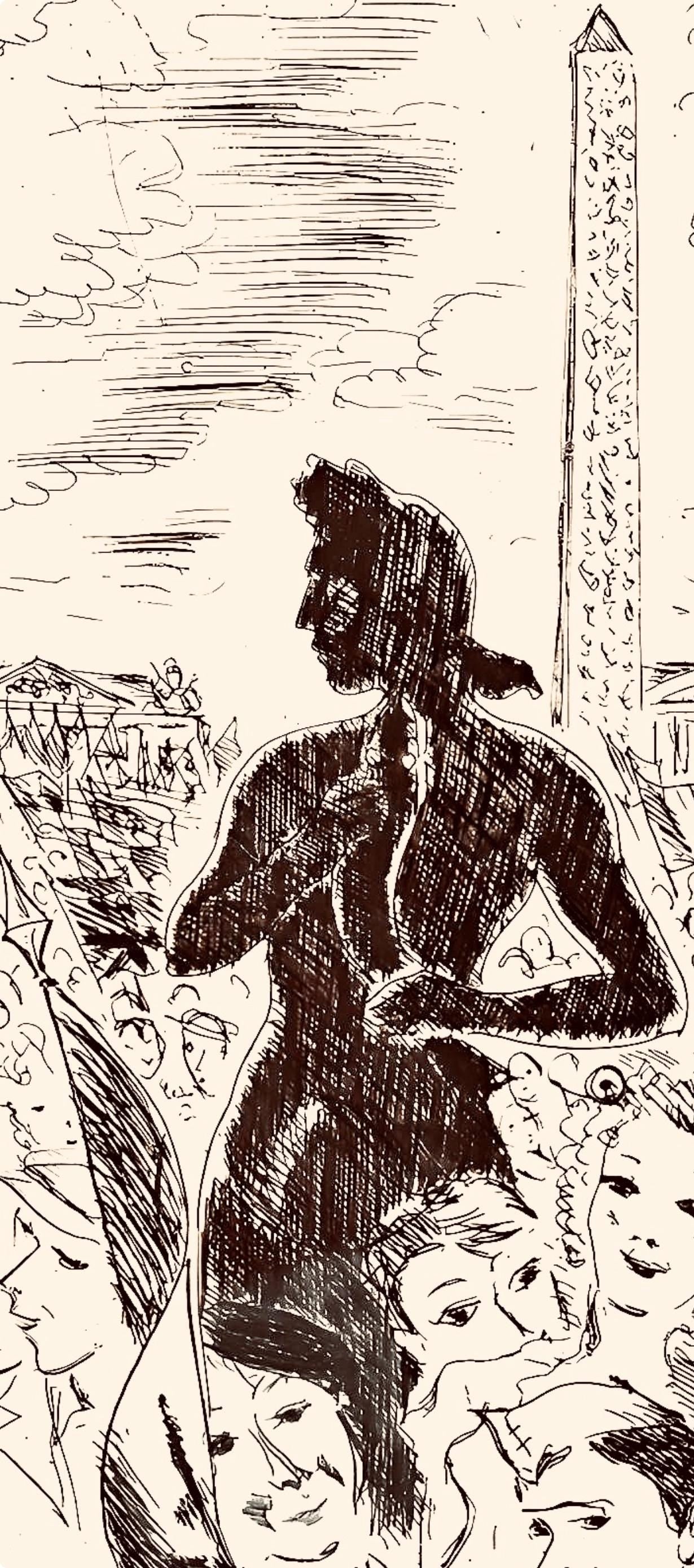 André Dignimont, Composition, Jours de gloire, Histoire de la libération de Paris, Limited Edition Etching