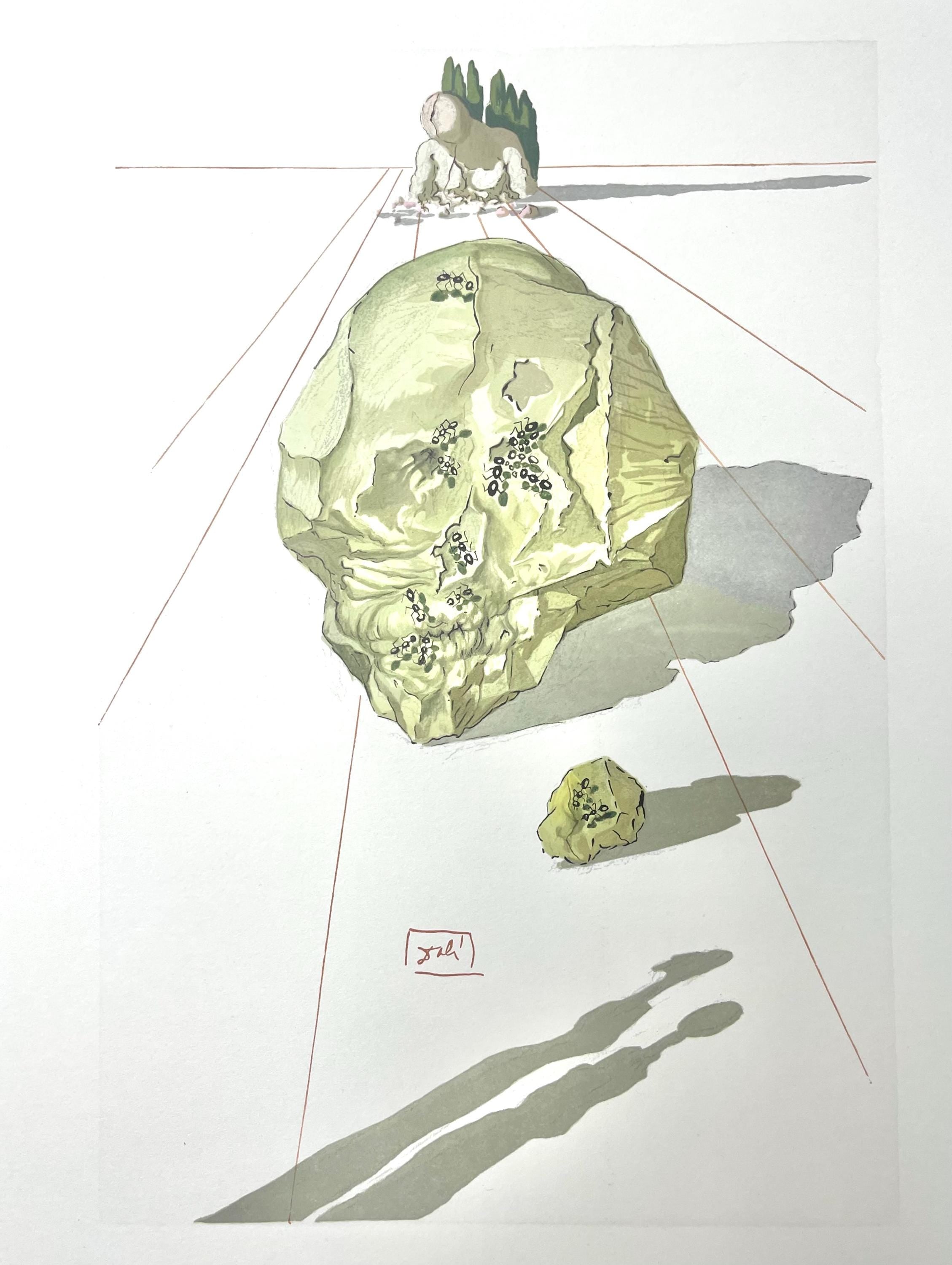 Salvador Dali, Hölle XXIII (Field 189-200; Michler/Löpsinger 1039-1138), Die Göttliche Komödie, Signed, Limited Edition Woodcut