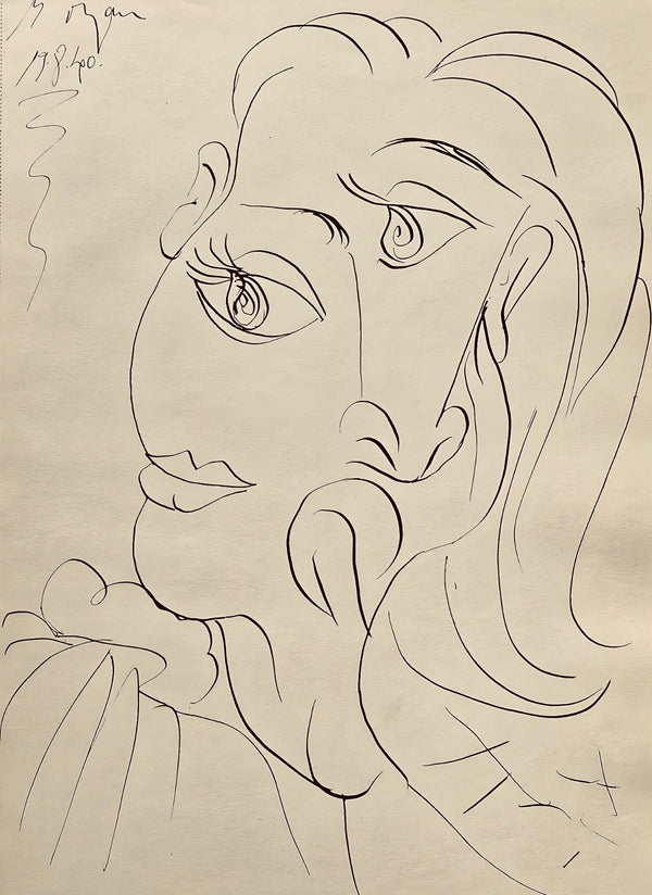 Pablo Picasso, Composition, Carnet de dessins de Picasso, Cahiers d’Art, Limited Edition Lithograph