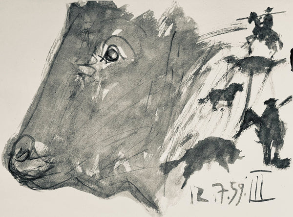 Pablo Picasso, Composition (Bloch 1276; Czwiklitzer 23), Toros y Toreros, Limited Edition Lithograph