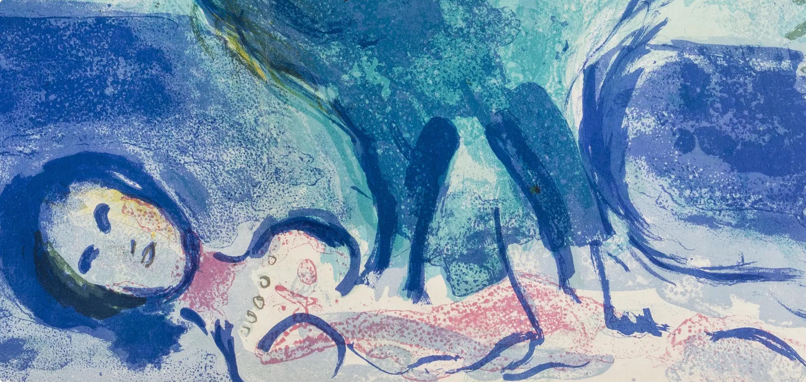 Marc Chagall, Composition (Cramer 36; Mourlot 208), Derrière le miroir, Limited Edition Lithograph