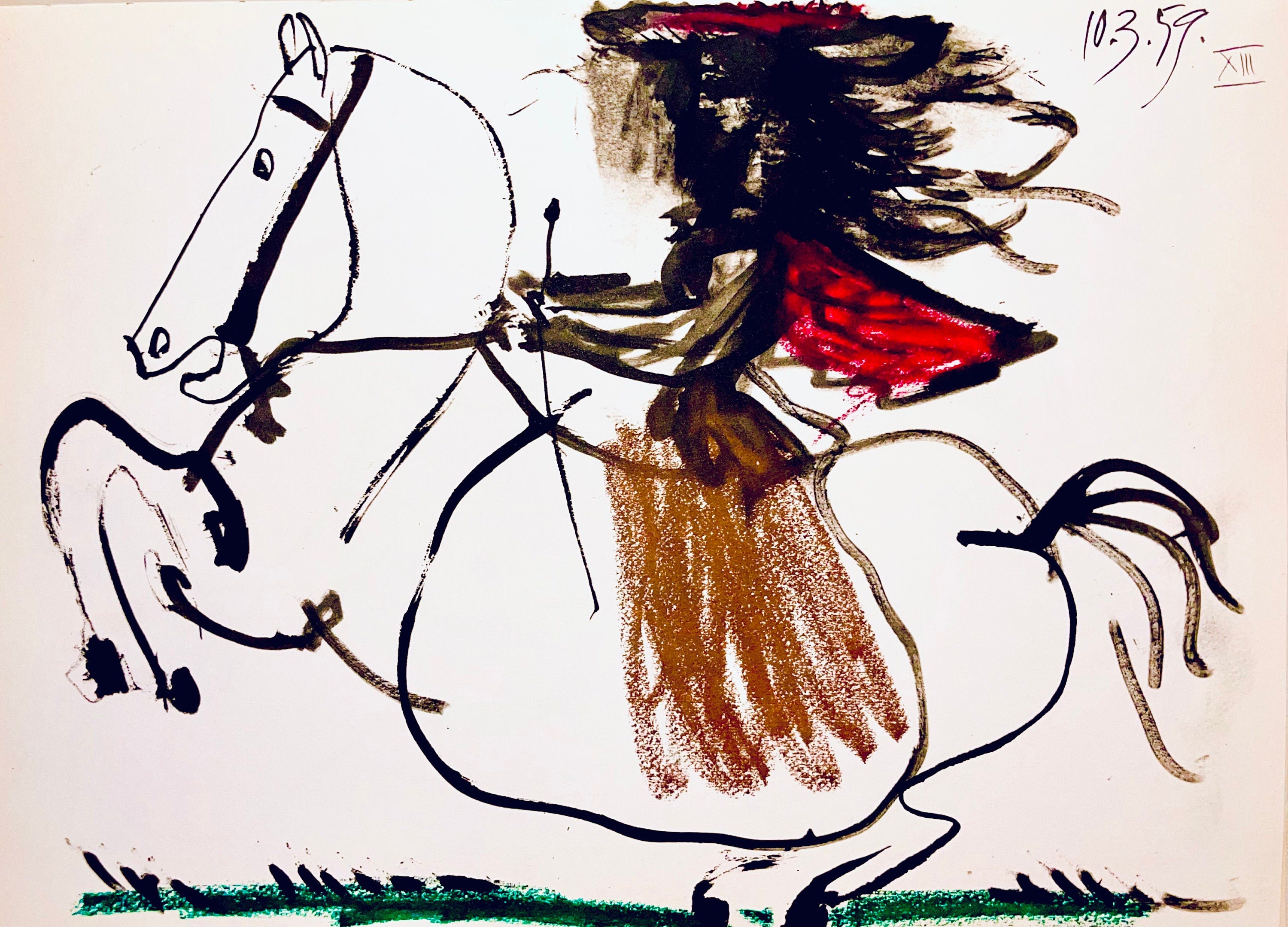 Pablo Picasso, Composition (Bloch 1276; Czwiklitzer 23), Toros y Toreros, Limited Edition Lithograph