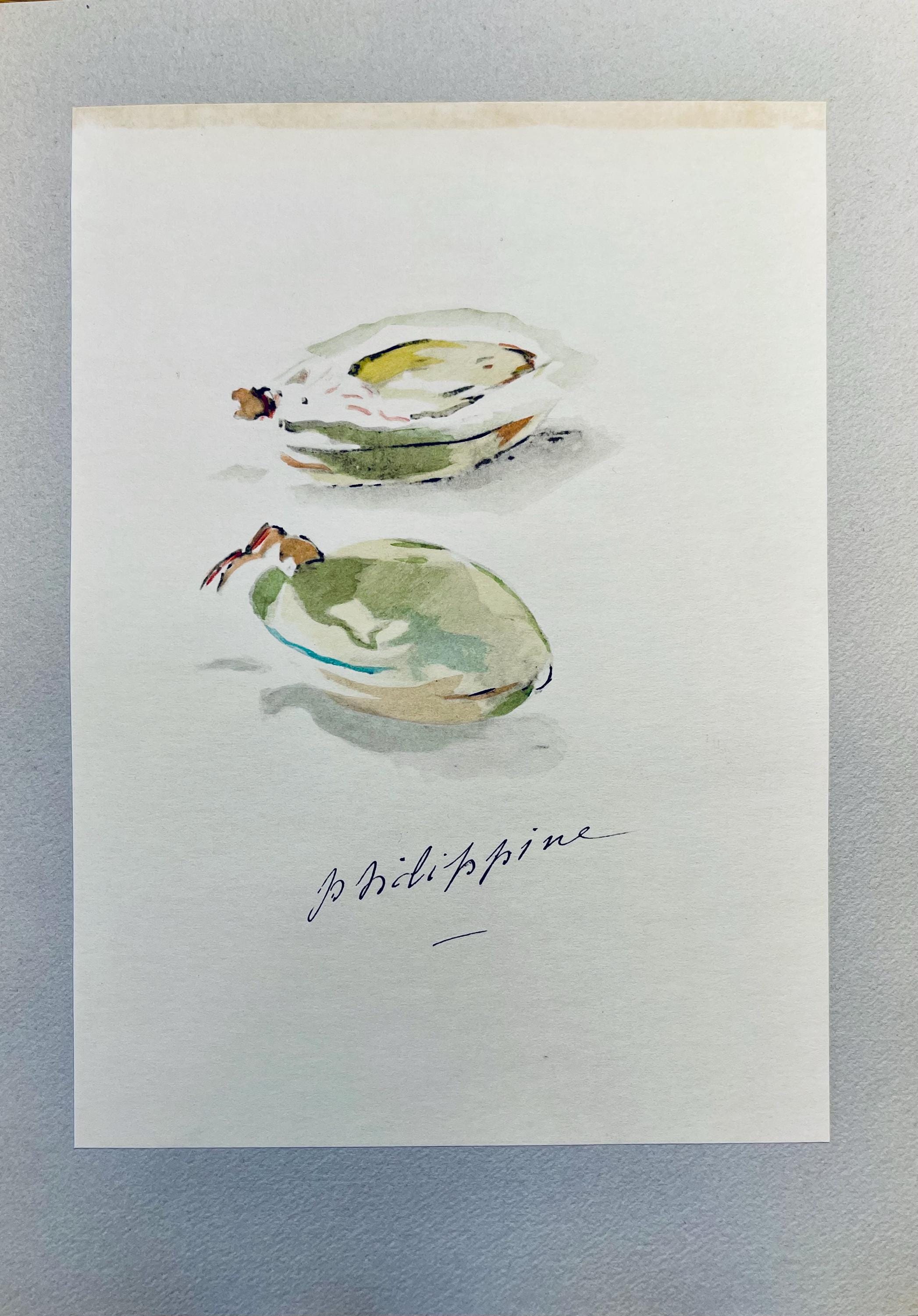 Édouard Manet, Composition, Édouard Manet, Letters with Aquarelles, Limited Edition Lithograph