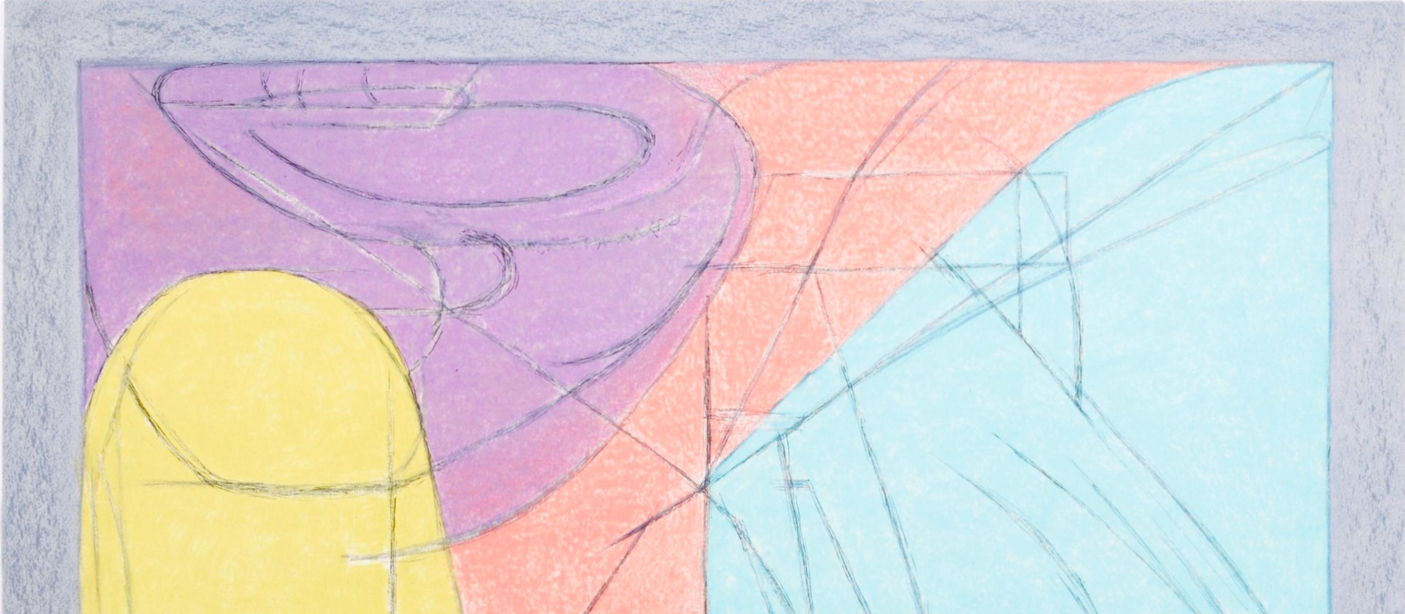 Jacques Villon, Composition (Ginestet/Pouillon 65-72), Jacques Villon, Huit lithographies, Limited Edition Lithograph
