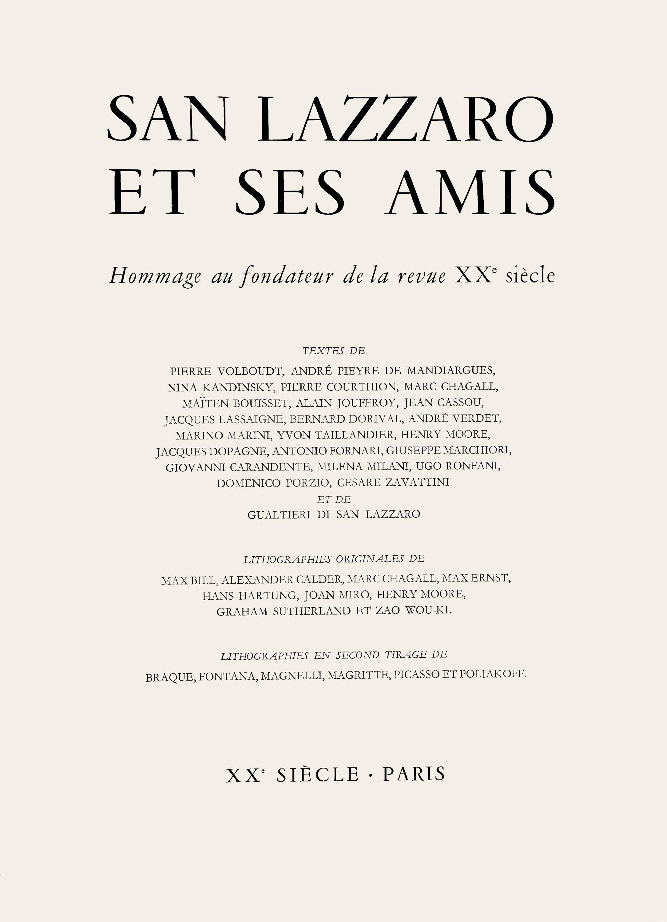 René Magritte, Les bijoux indiscrets, San Lazzaro et ses Amis, XXe Siècle, Limited Edition Lithograph