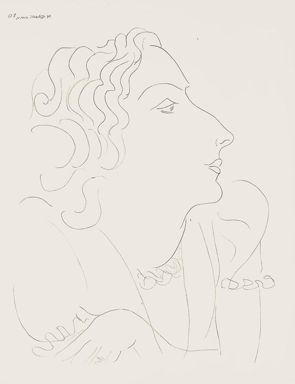 Henri Matisse, Série O, var. 3 (Duthuit 9), Henri Matisse, Dessins, Thèmes et variations, Limited Edition Lithograph