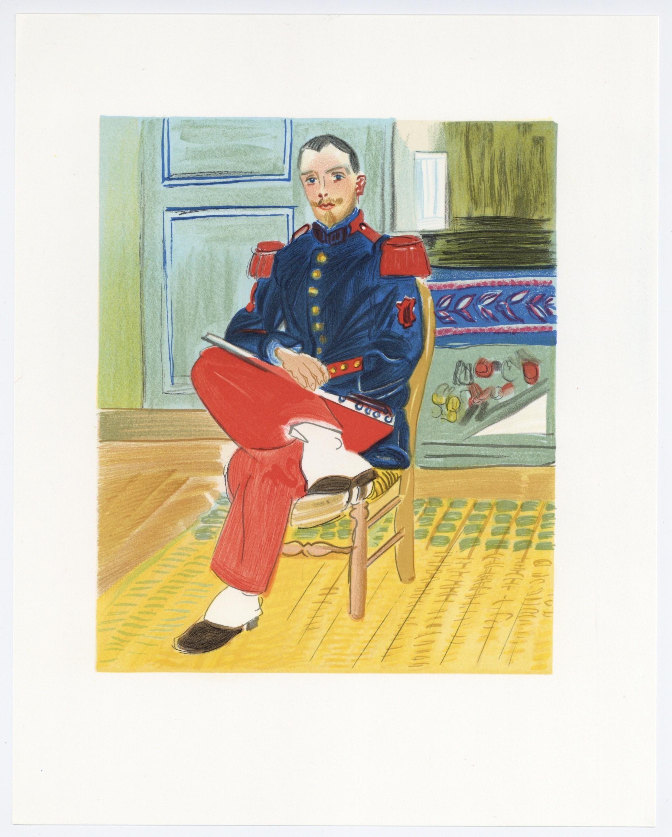 Raoul Dufy, Le Flûtiste, réplique, Lettre à mon peintre Raoul Dufy, Limited Edition Lithograph