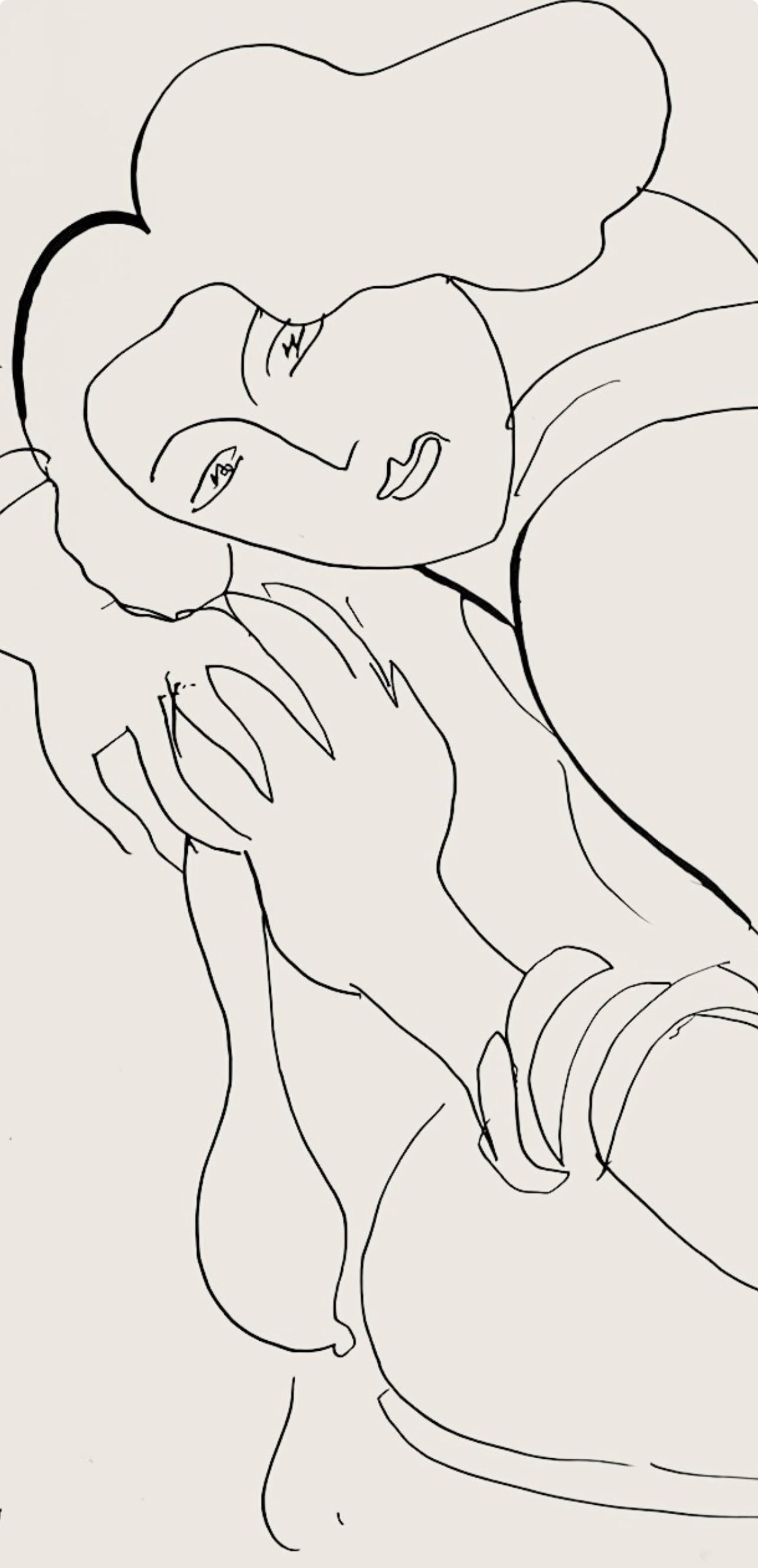 Henri Matisse, Série D, var. 5 (Duthuit 9), Henri Matisse, Dessins, Thèmes et variations, Limited Edition Lithograph
