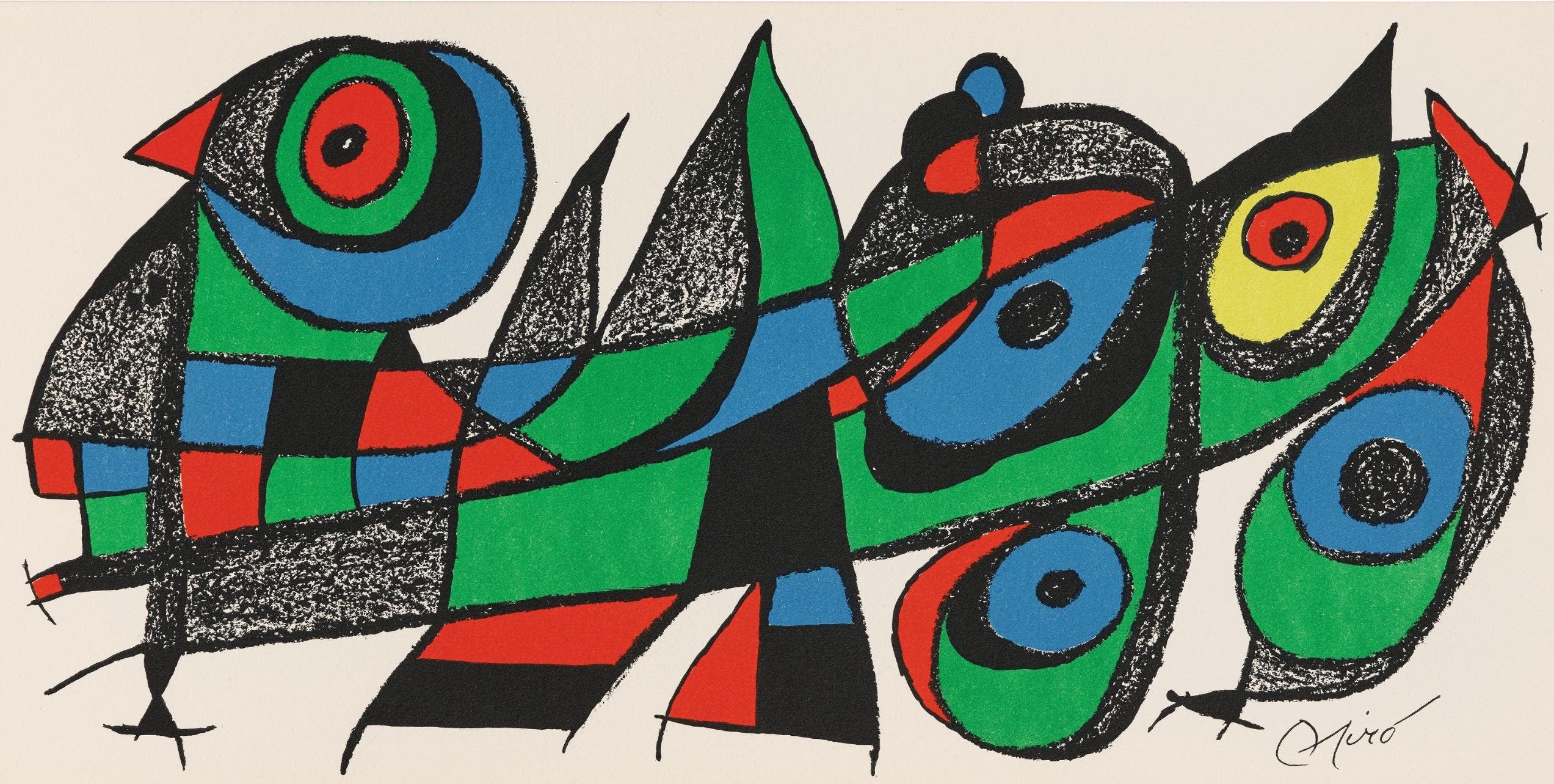 Joan Miró, Composition (Cramer 194; Mourlot 937), Limited Edition Lithograph
