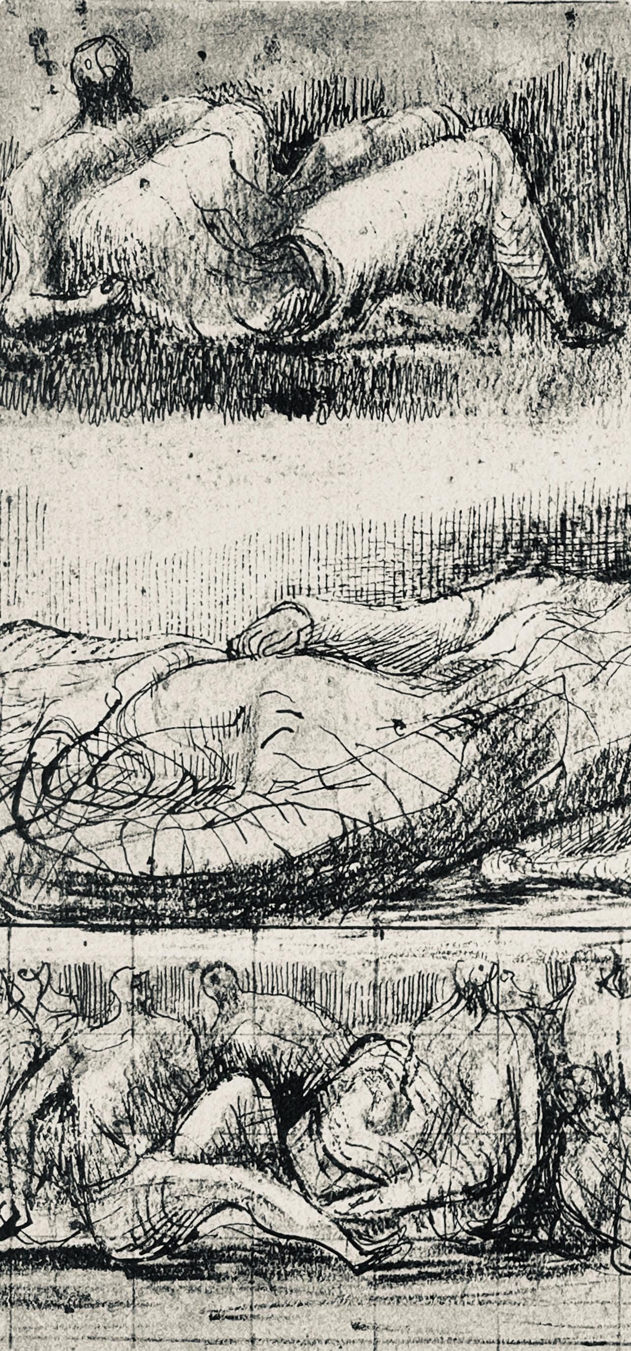 Henry Moore, Reclining Figures, The Drawings of Henry Moore, Limited Edition Lithograph