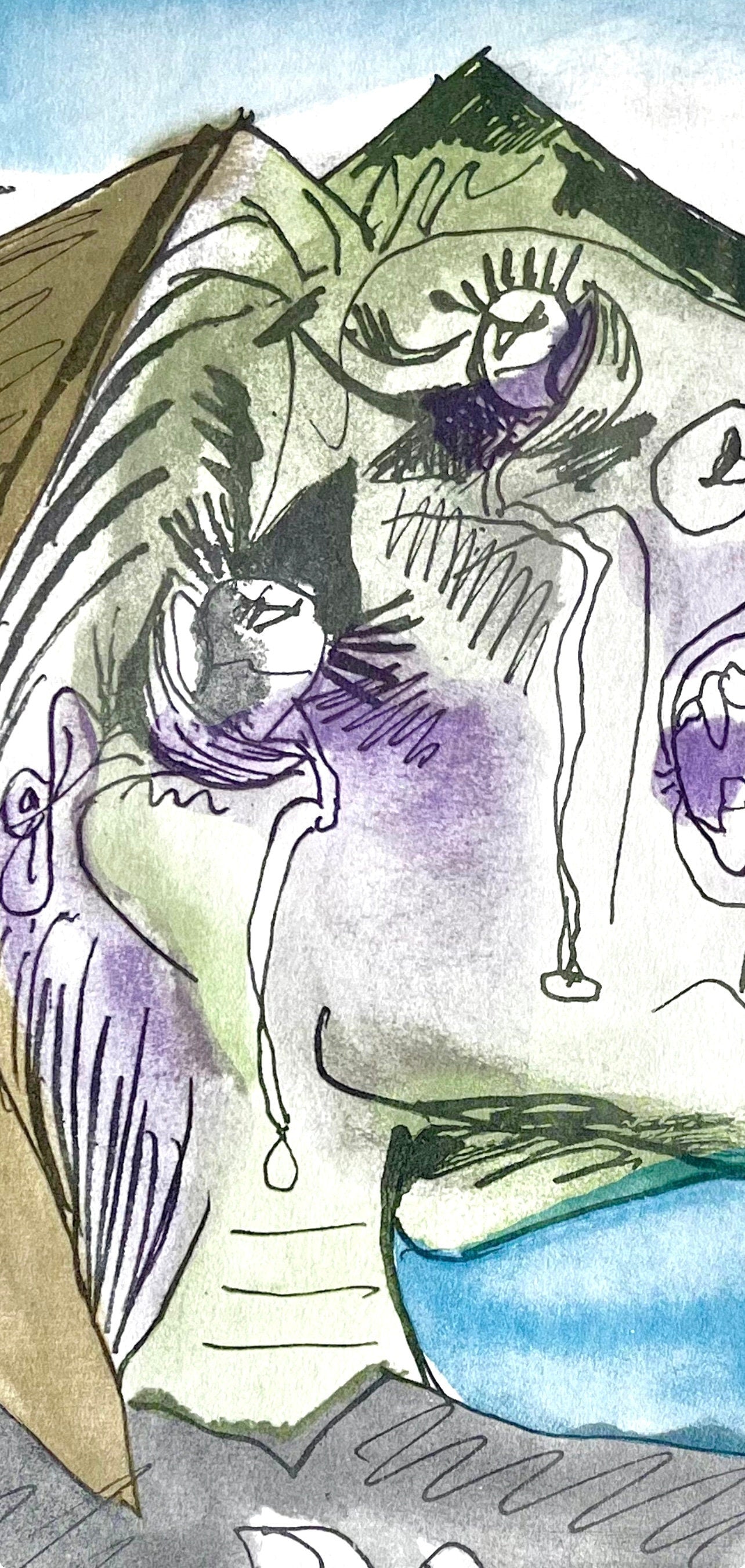 Pablo Picasso, Weeping Woman (Orozco 95), Picasso: Fifteen Drawings, Limited Edition Lithograph