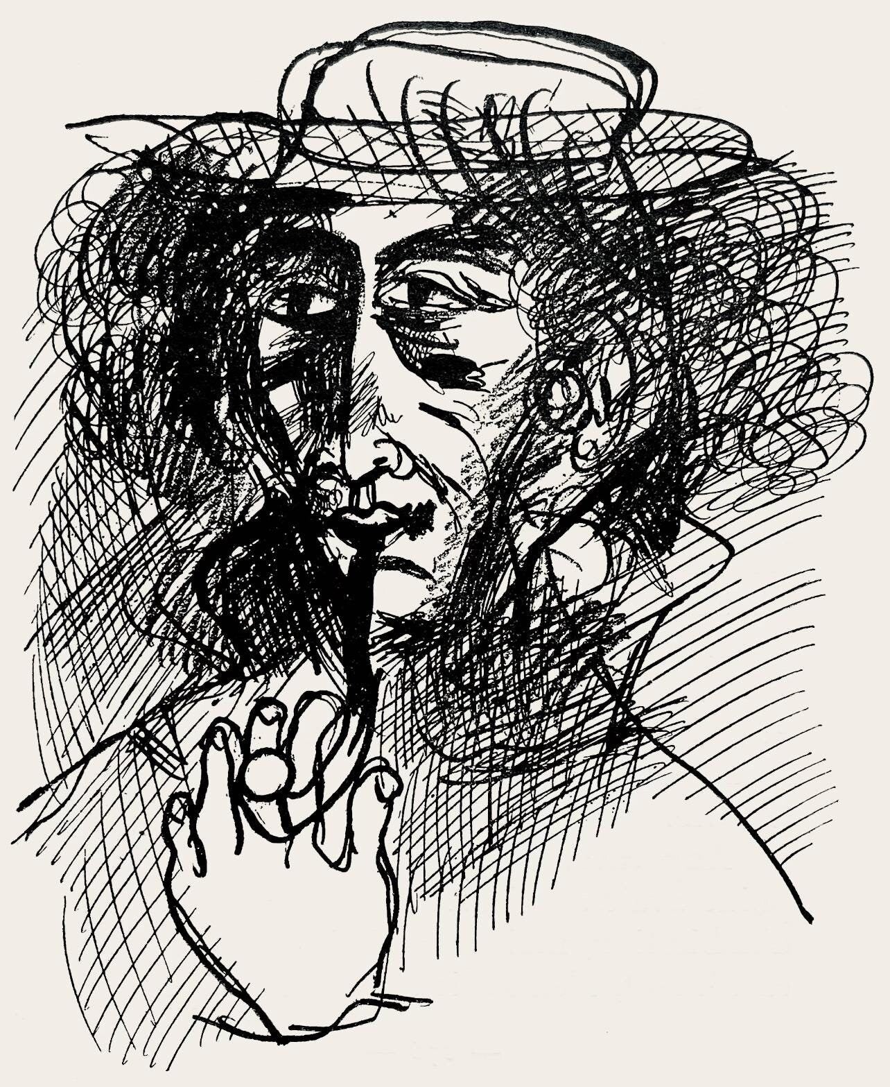 Marc Chagall, Composition, Suite Provinciale avec 92 dessins inédits de Marc Chagall, Limited Edition Lithograph