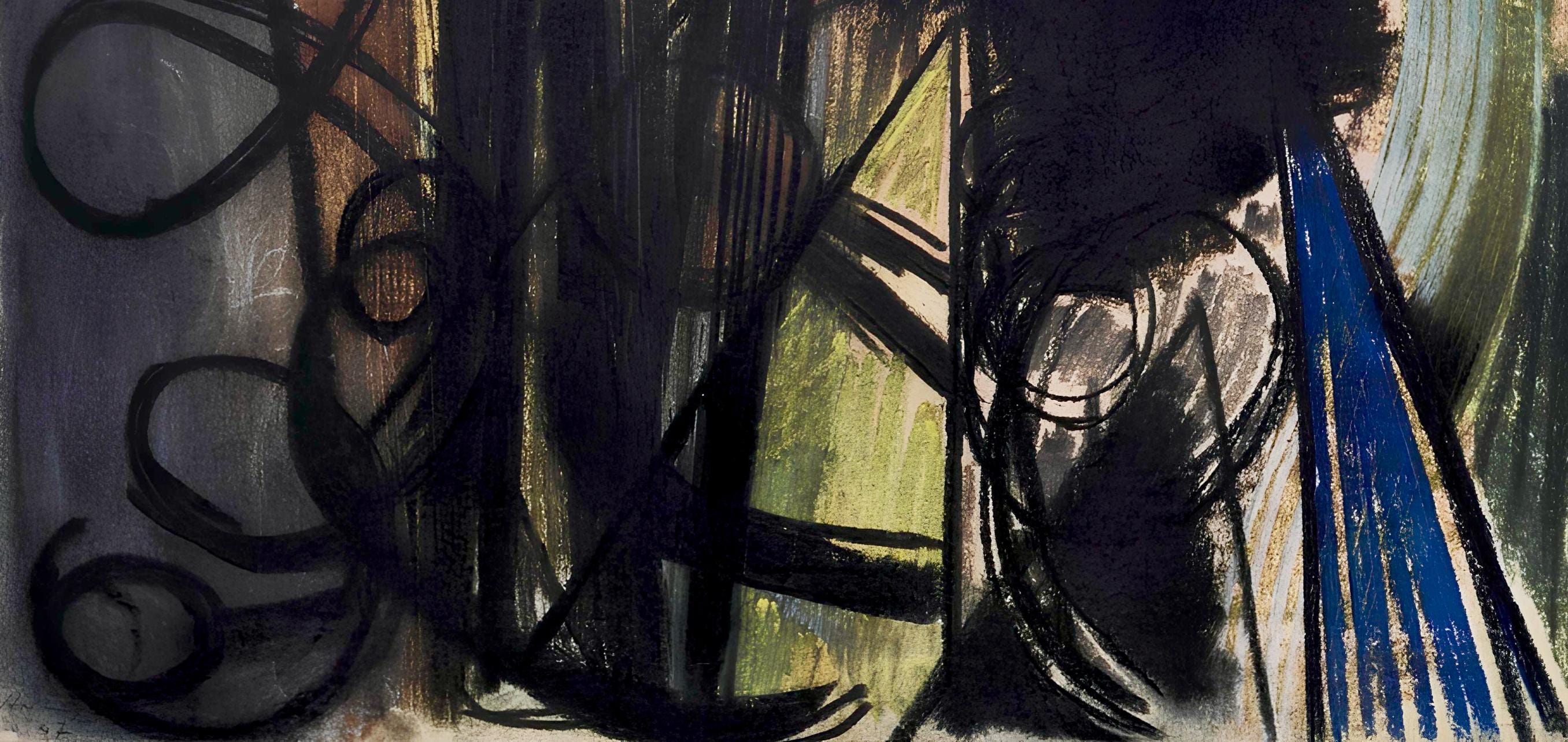 Hans Hartung, Composition, Hans Hartung, Peintres d'aujourd'hui, Limited Edition Lithograph