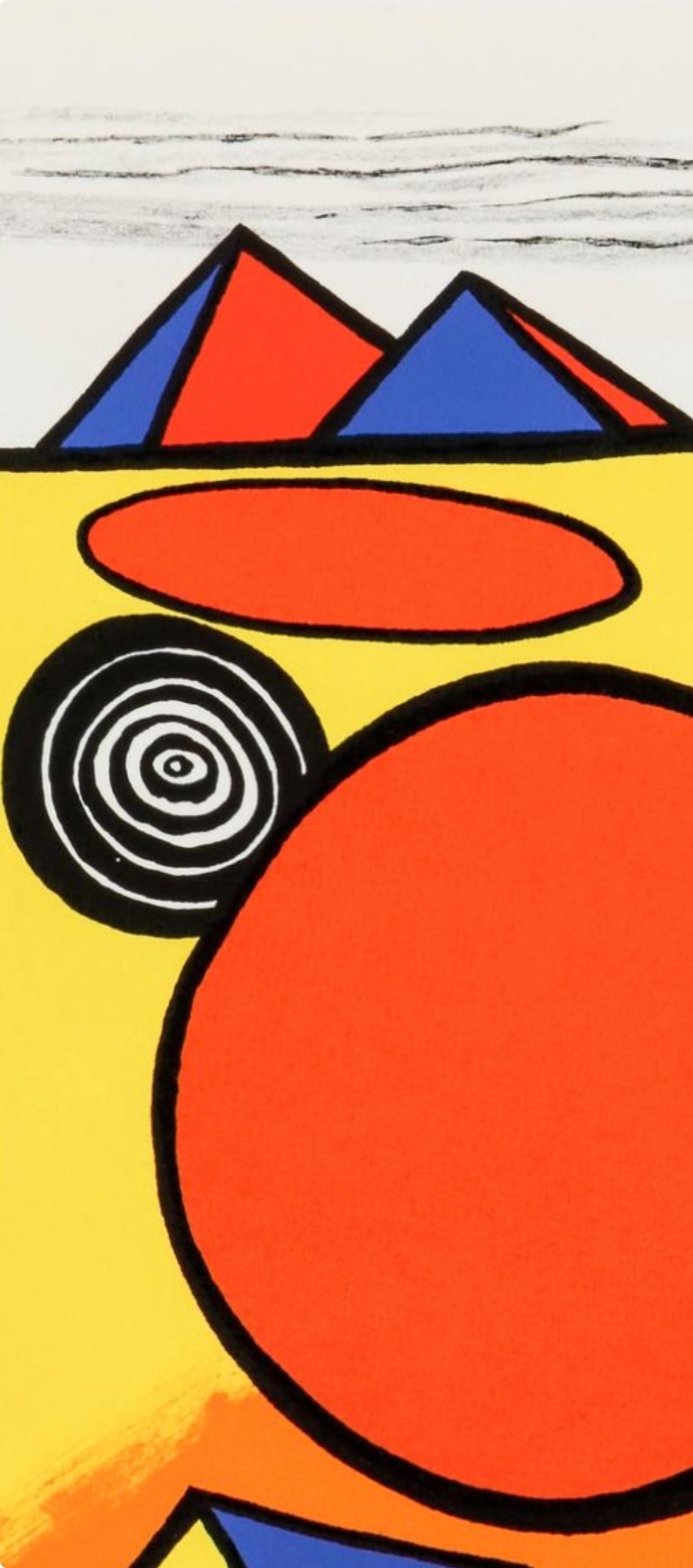 Alexander Calder, Composition, San Lazzaro et ses Amis, XXe Siècle, Limited Edition Lithograph
