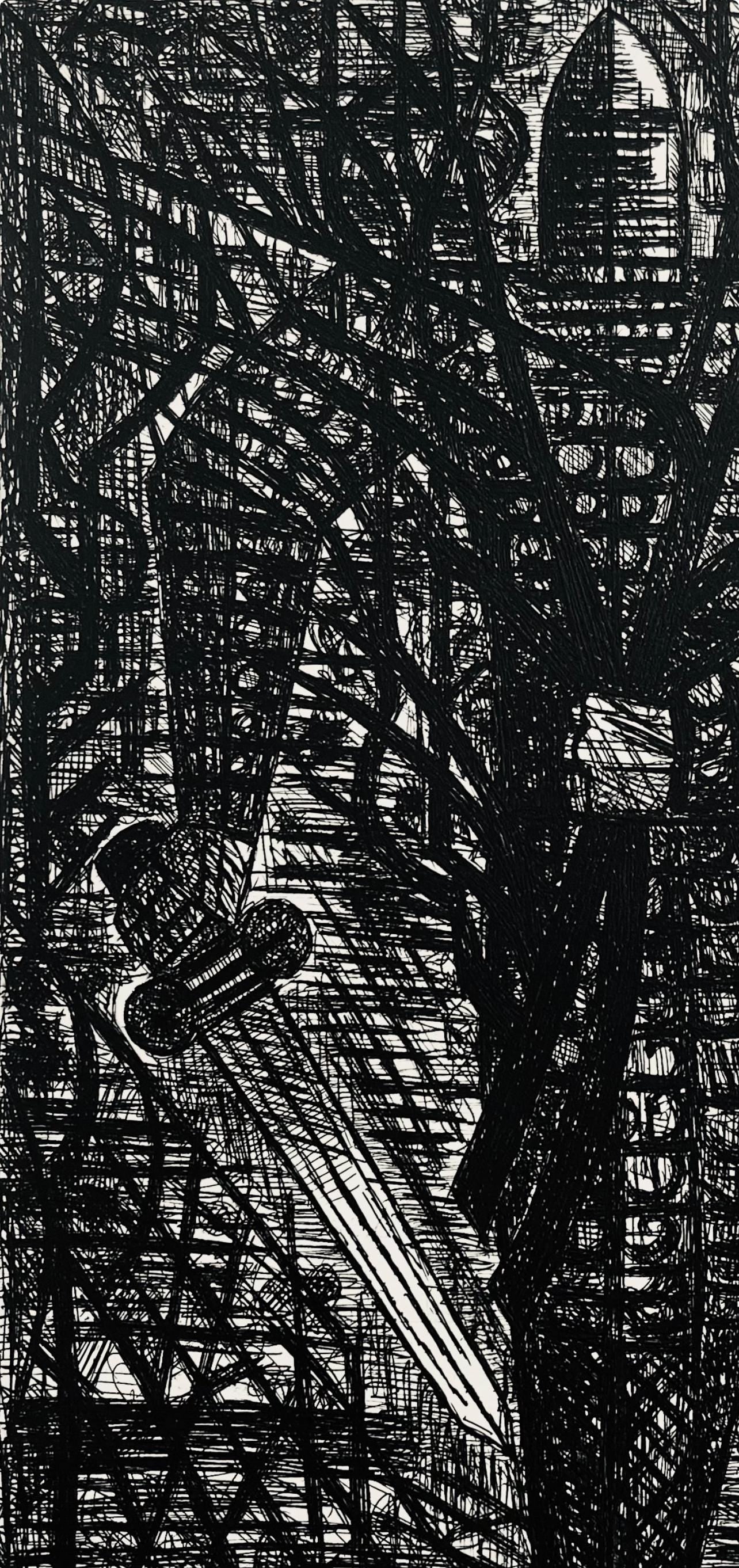 Marcel Gromaire, La Foret En Marche, Scène XXIII, Shakespeare, Macbeth, Eaux-fortes de Gromaire, Limited Edition Etching