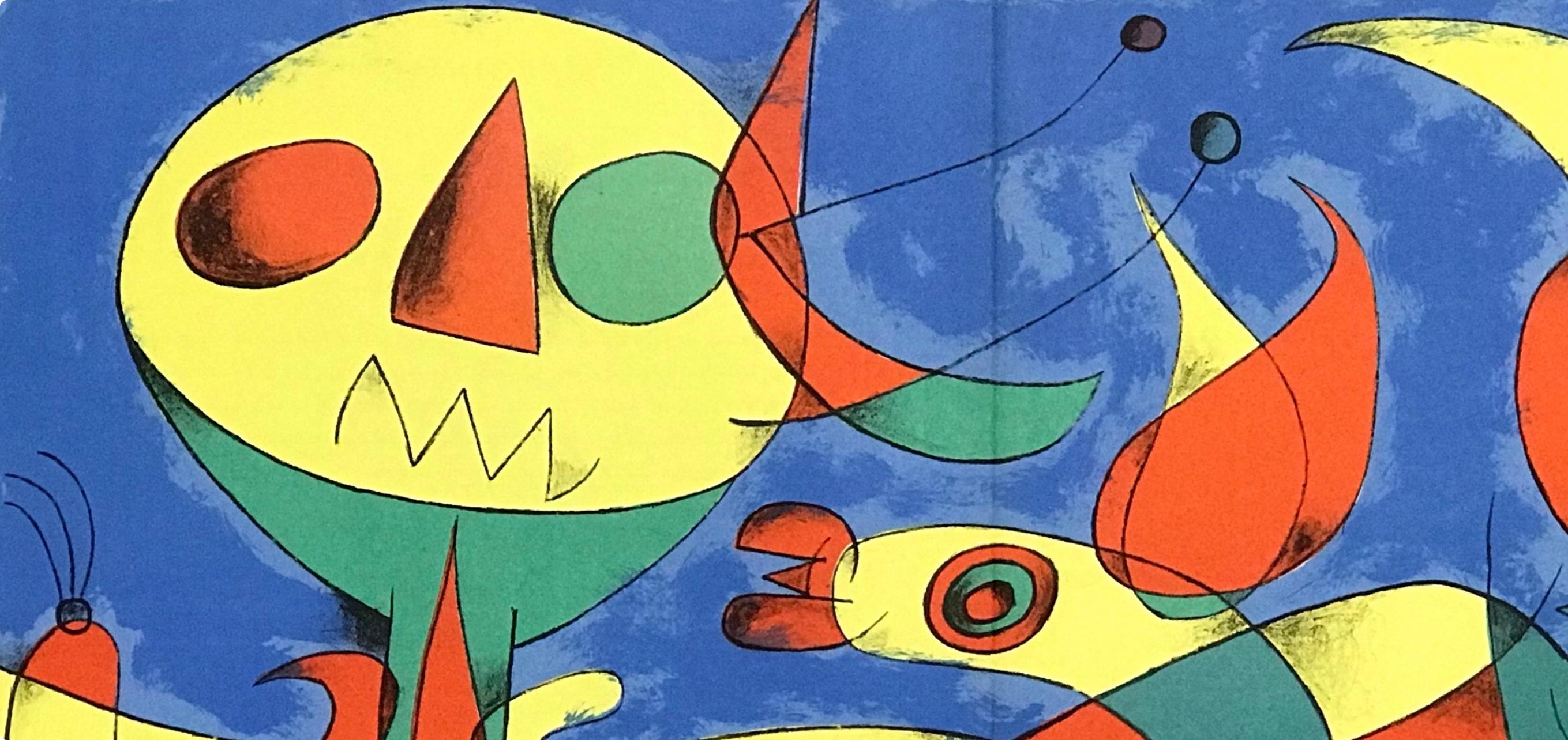 Joan Miró, Composition (Cramer 34; Mourlot 227), Derrière le miroir, Limited Edition Lithograph