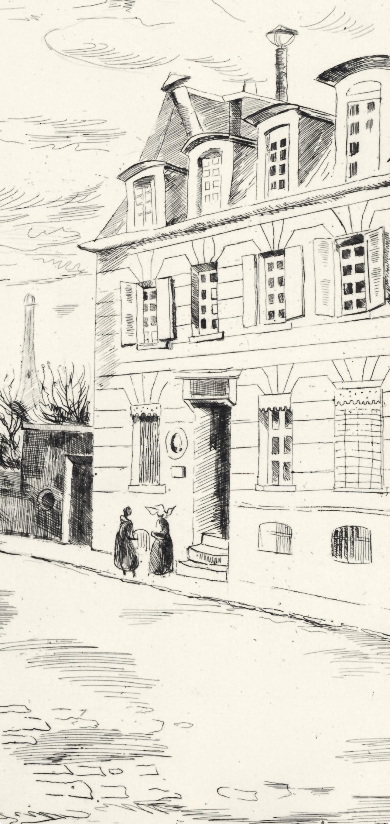 Edmond Céria, Songes de Passy, A La gloire à Paris, Limited Edition Etching
