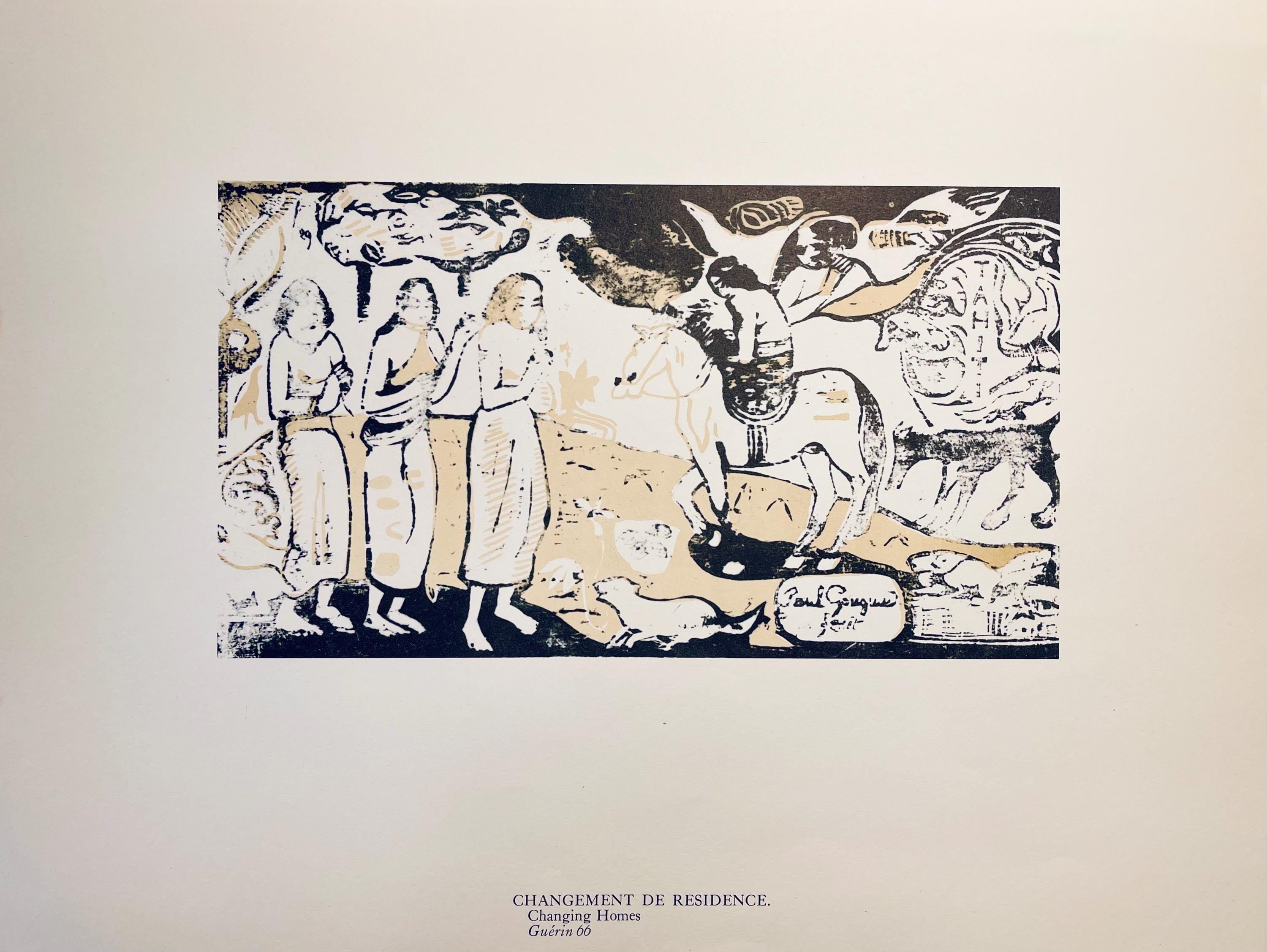 Paul Gauguin, Change of Residence (Changement de résidence), Limited Edition Woodcut