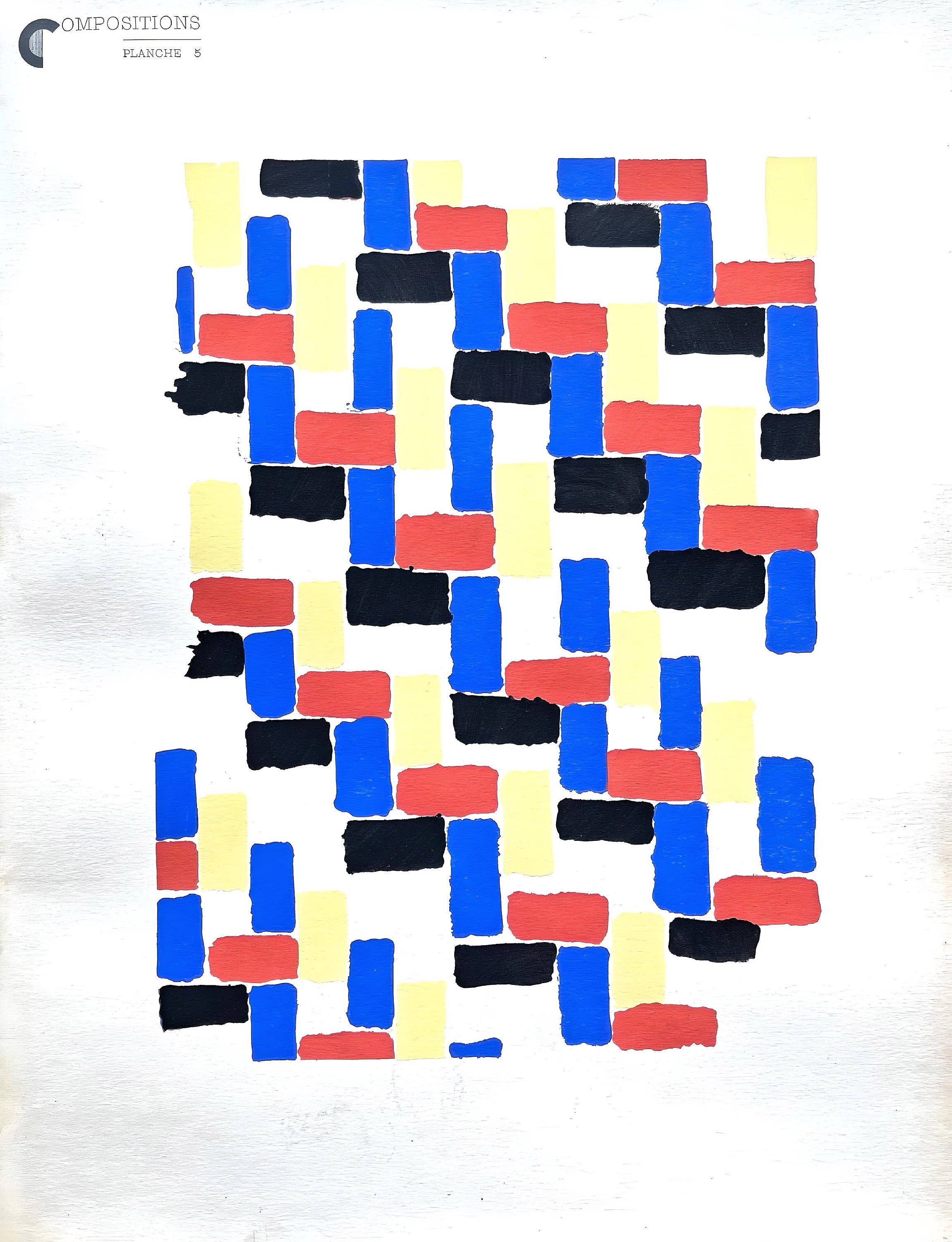 Sonia Delaunay, Planche No. 5, Compositions, couleurs, idées: Sonia Delaunay, Limited Edition Lithograph
