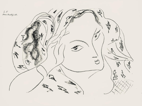 Henri Matisse, Série L, var. 5 (Duthuit 9), Henri Matisse, Dessins, Thèmes et variations, Limited Edition Lithograph