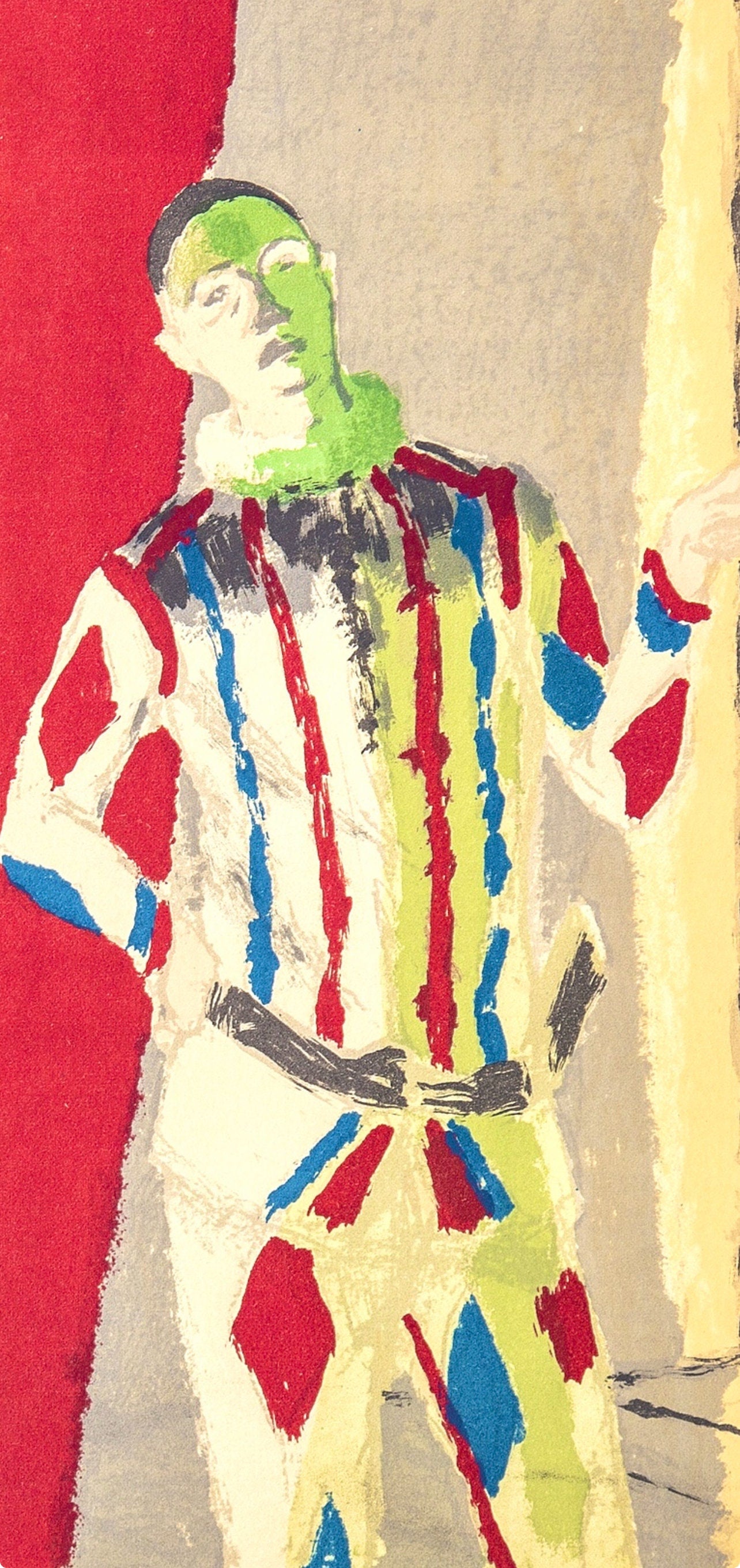 Maurice Brianchon, l'Arlequin, Souvenirs et portraits d'artistes, Limited Edition Lithograph