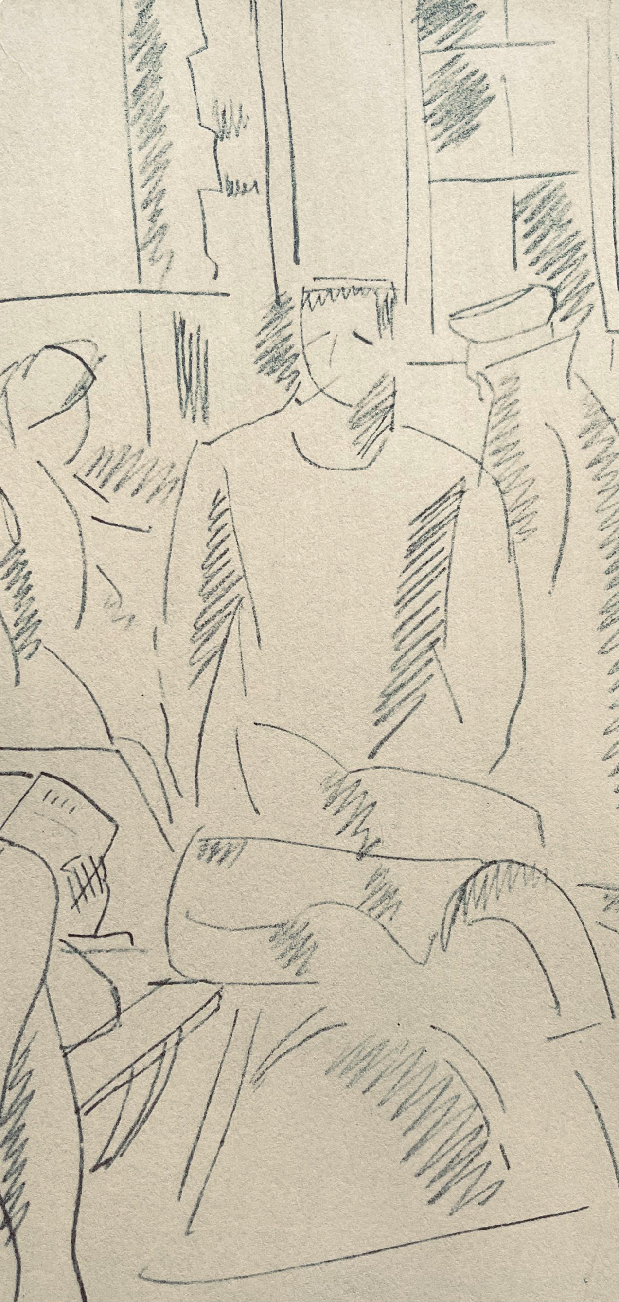 Fernand Léger, Intérieur d'Hôpital, Fernand Léger, Dessins de Guerre, Limited Edition Lithograph