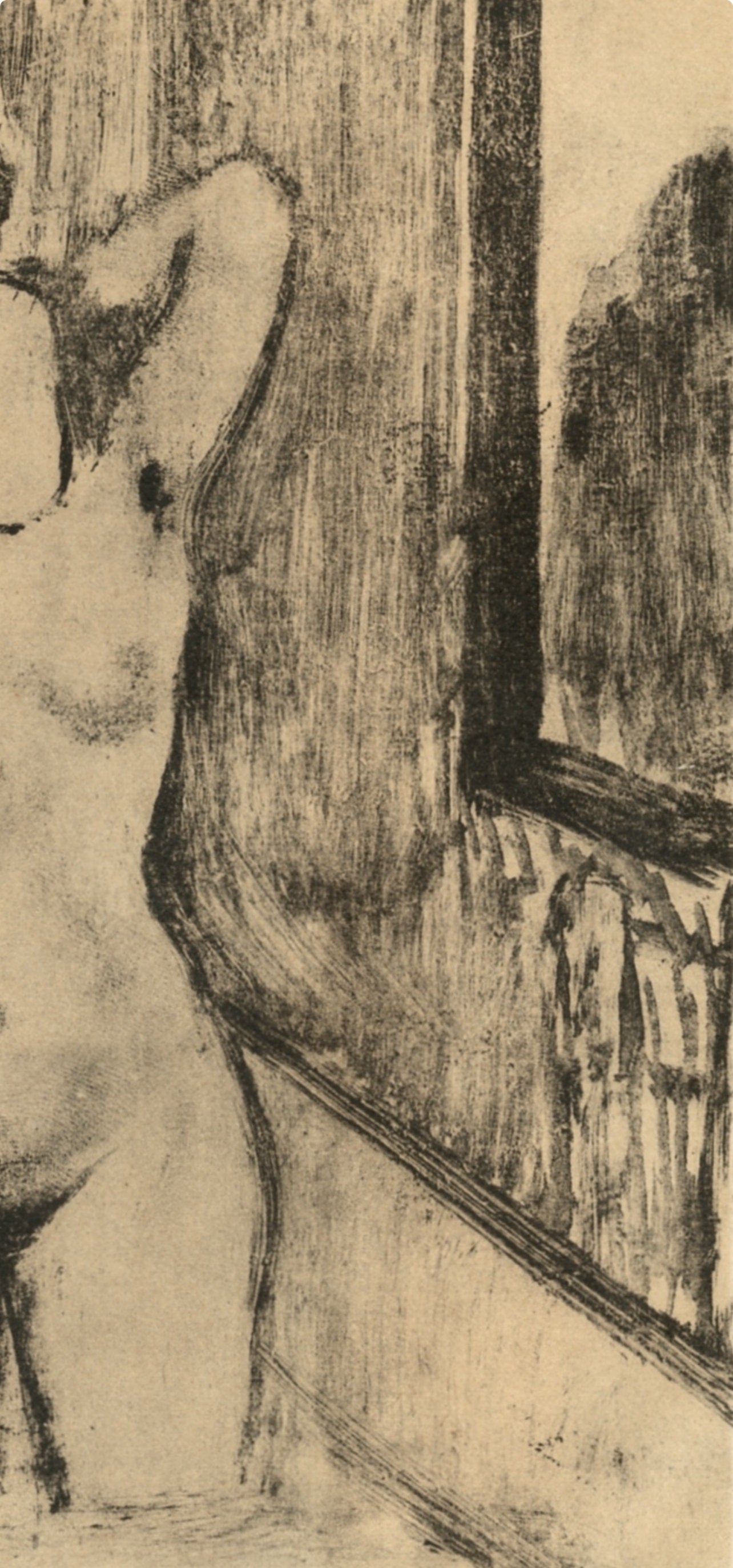 Edgar Degas, Femme debout dans une Baignoire, E. Degas Monotypes, Limited Edition Monotype