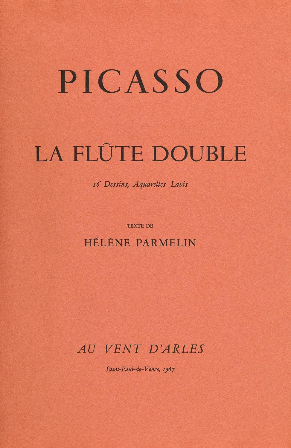 Pablo Picasso, Composition (Orozco 238), Picasso, La flûte double, Limited Edition Lithograph