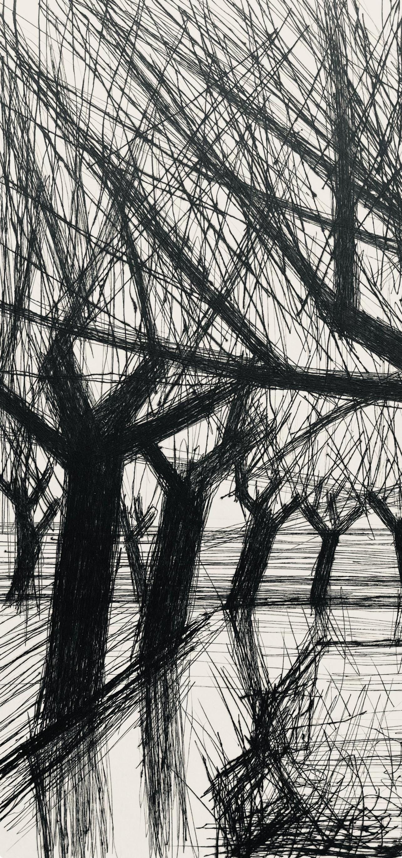 Bernard Buffet, Composition (Reinz 208-222), Voyages Fantastiques, Limited Edition Etching