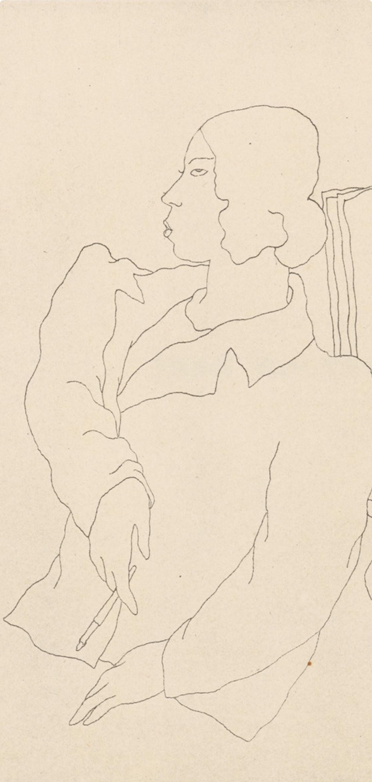Jean Cocteau, Composition, Les Biches, Limited Edition Lithograph