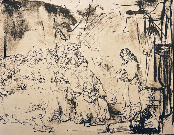 Rembrandt van Rijn, Joseph Telling His Dream, Drawings from the Bible, Limited Edition Collotype