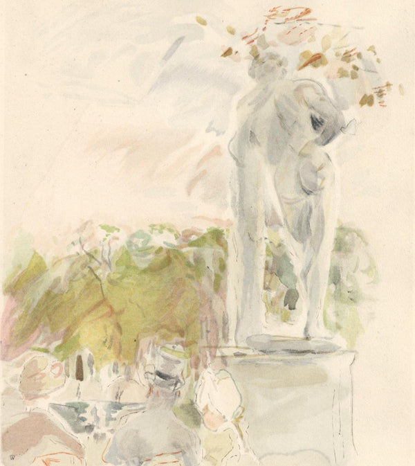 Berthe Morisot, Les Tuileries, Berthe Morisot Seize Aquarelles, Limited Edition Lithograph