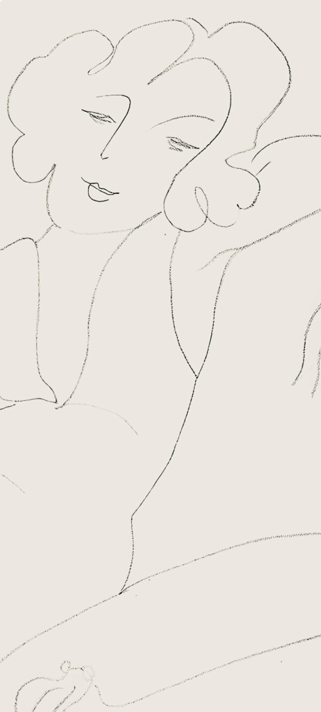 Henri Matisse, Série B, var. 3 (Duthuit 9), Henri Matisse, Dessins, Thèmes et variations, Limited Edition Lithograph