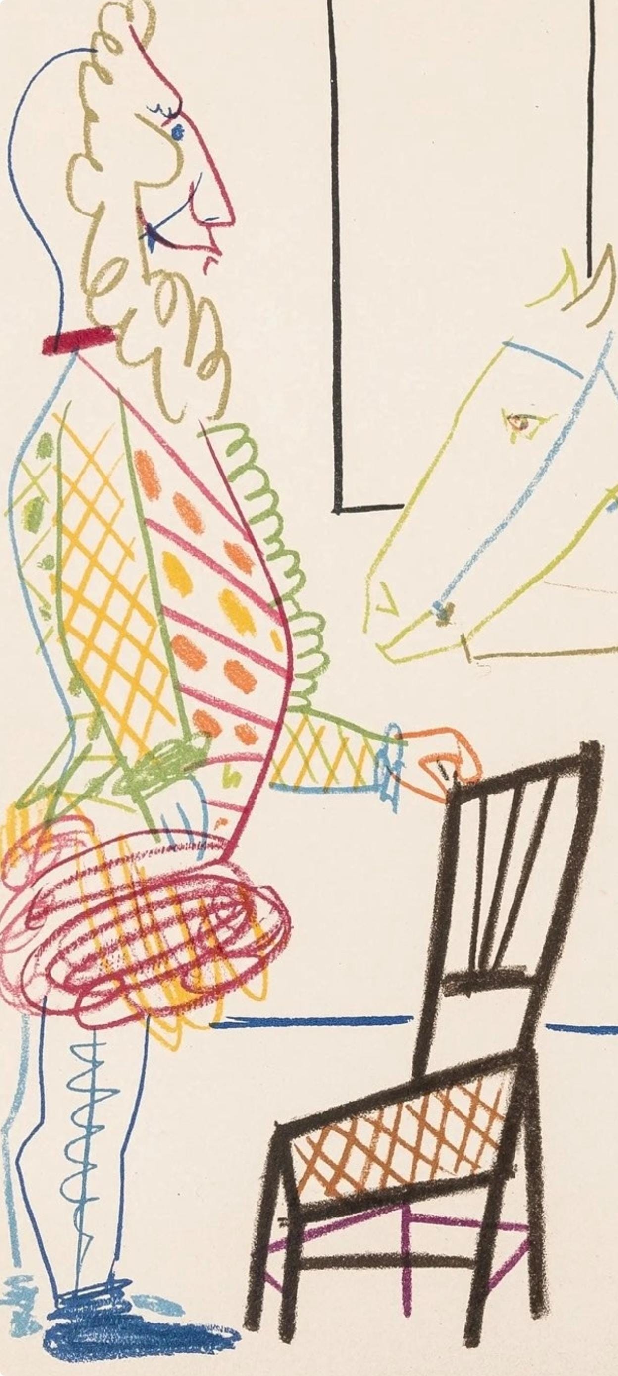Pablo Picasso, Composition, Picasso and the Human Comedy, Verve: Revue Artistique et Littéraire, Limited Edition Lithograph