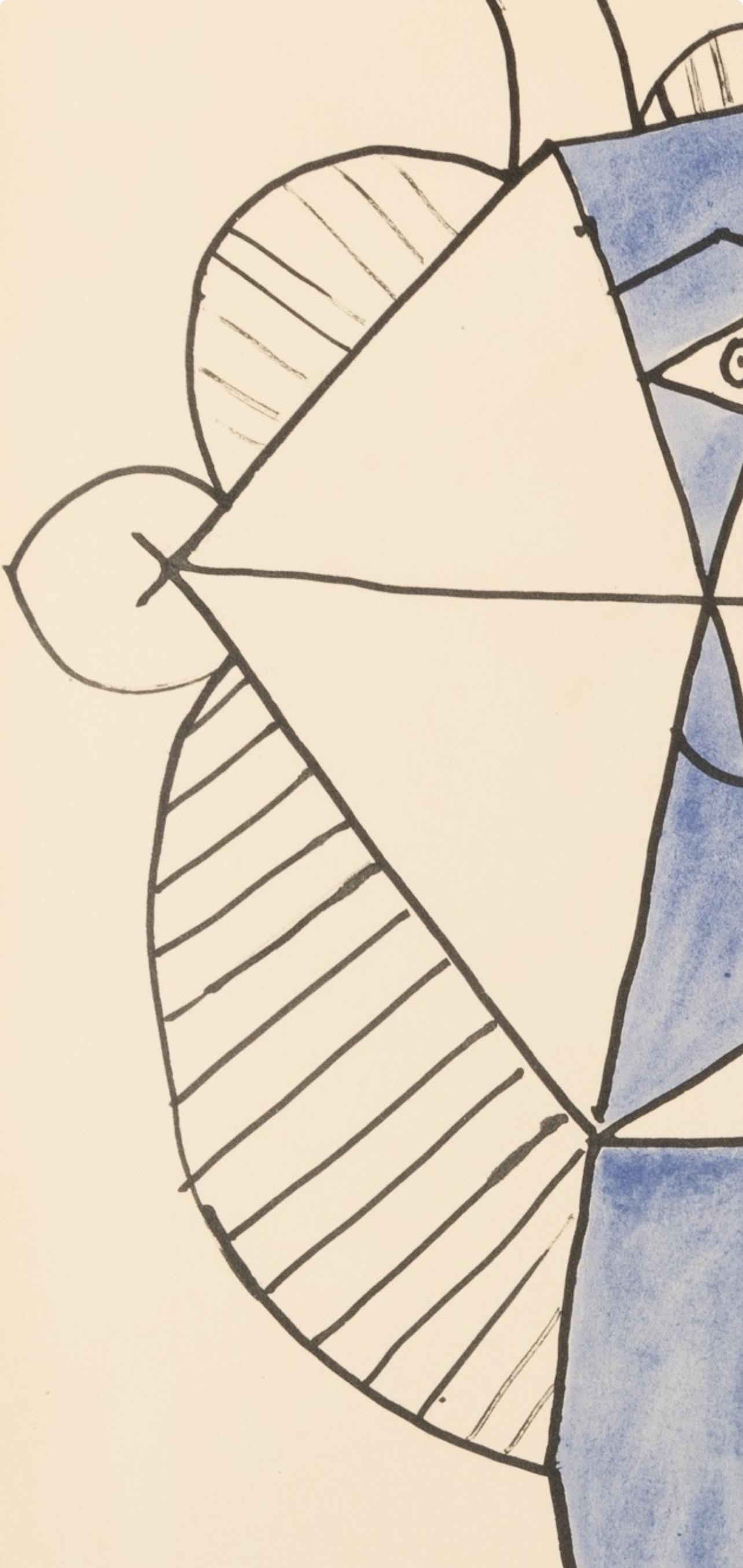 Pablo Picasso, Composition, Faunes et Flore d'Antibes, Limited Edition Lithograph