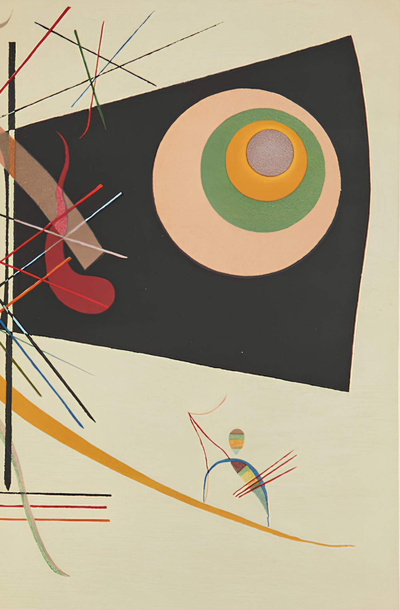 Wassily Kandinsky, Composition, Derrière le miroir, Limited Edition Lithograph