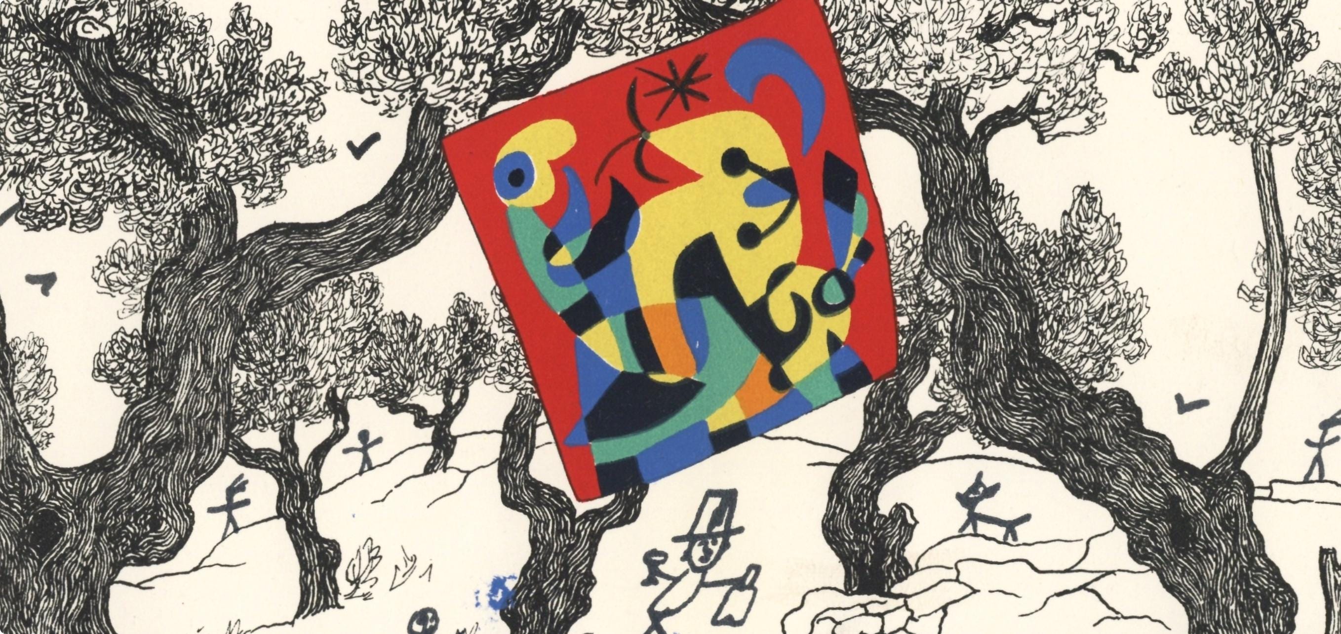 Joan Miró, Jacques Prévert, Composition (Cramer 39), Joan Miró, Limited Edition Lithograph
