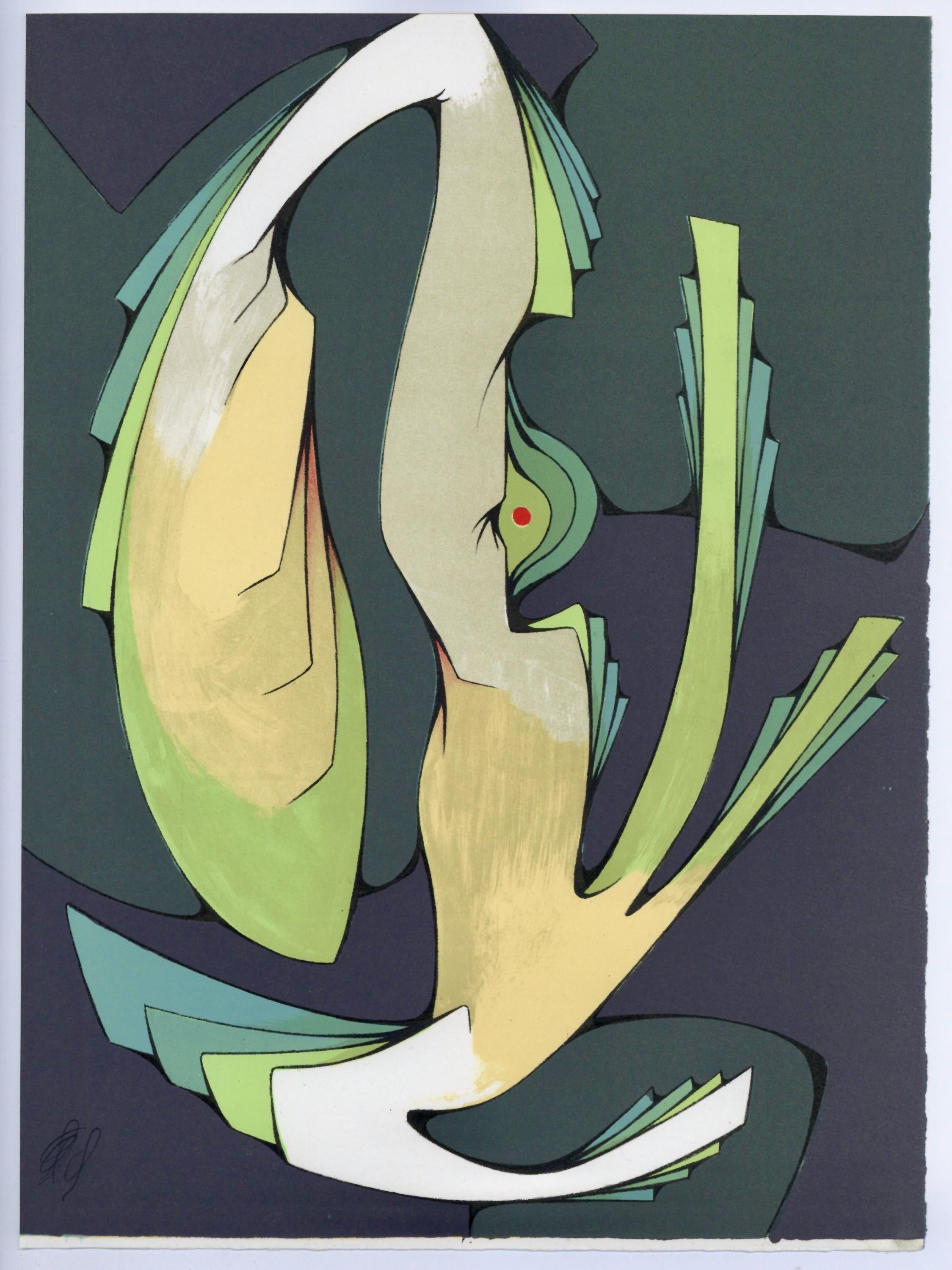 Joachim Ferrer, Composition, Variations sur l'imaginaire, Limited Edition Lithograph