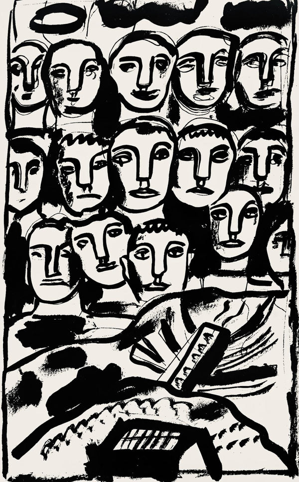 Fernand Léger, Composition, Levers de rideau sur la question du bonheur, Limited Edition Lithograph