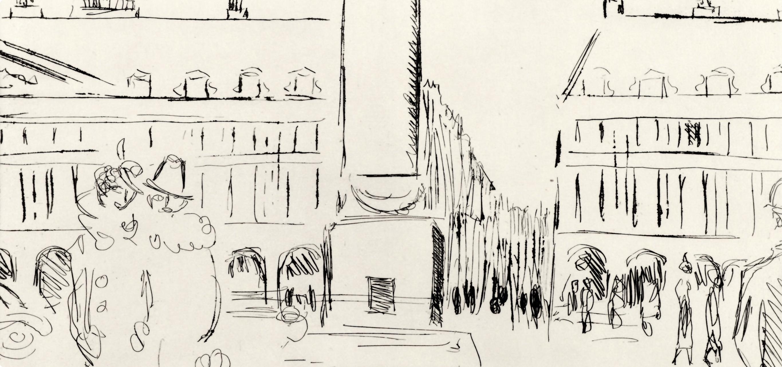 Kees van Dongen, Place Vendôme, A La gloire à Paris, Limited Edition Etching