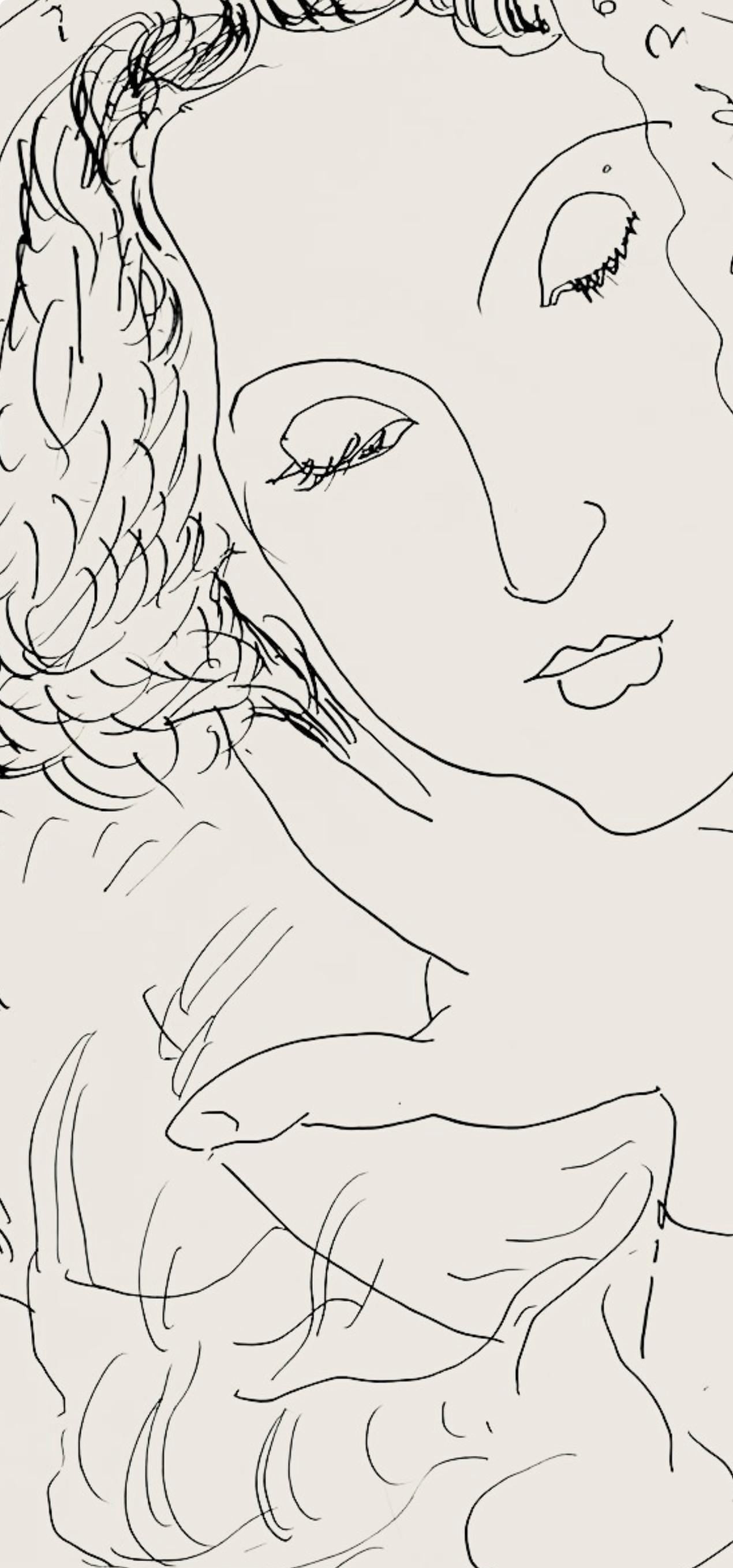 Henri Matisse, Série I, var. 2 (Duthuit 9), Henri Matisse, Dessins, Thèmes et variations, Limited Edition Lithograph
