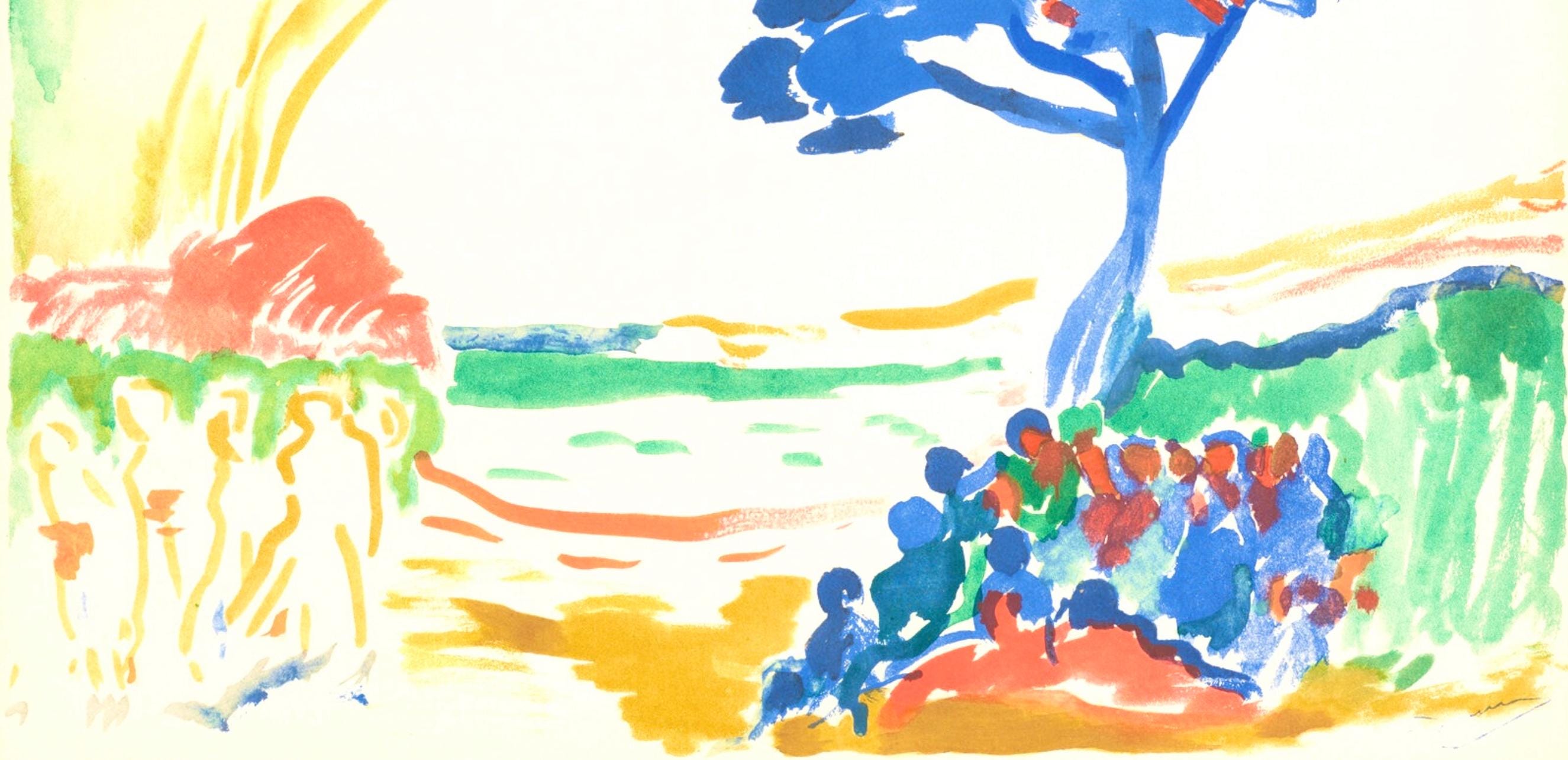 André Derain, Paysage de l'Arbre Bleu, Douze Contemporains, Limited Edition Lithograph