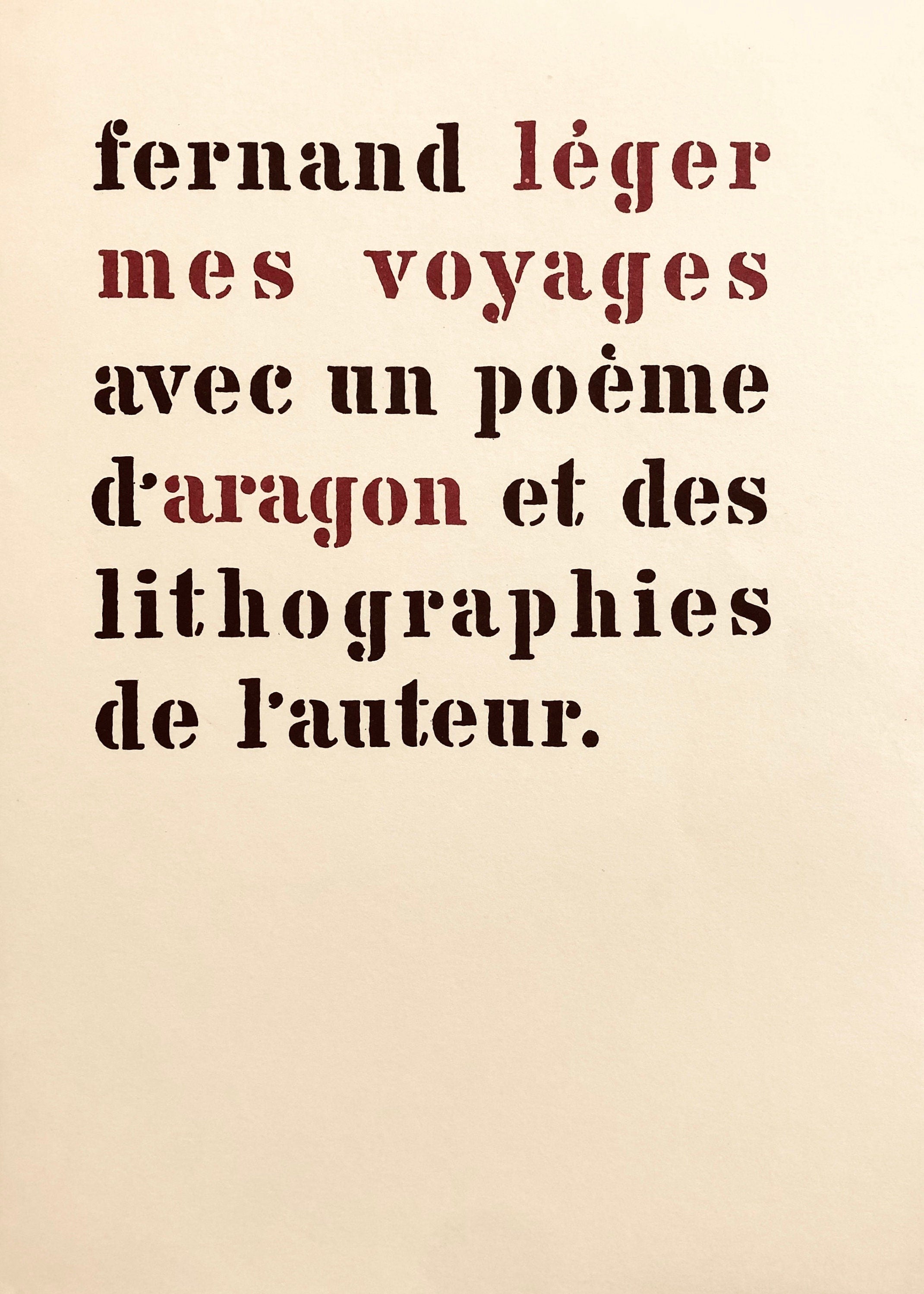 Fernand Léger, Composition, mes voyages