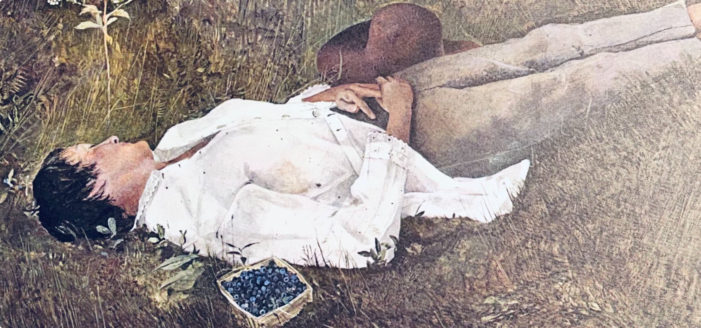 Andrew Wyeth, The Berry Picker, The Four Seasons, Limited Edition Lithograph